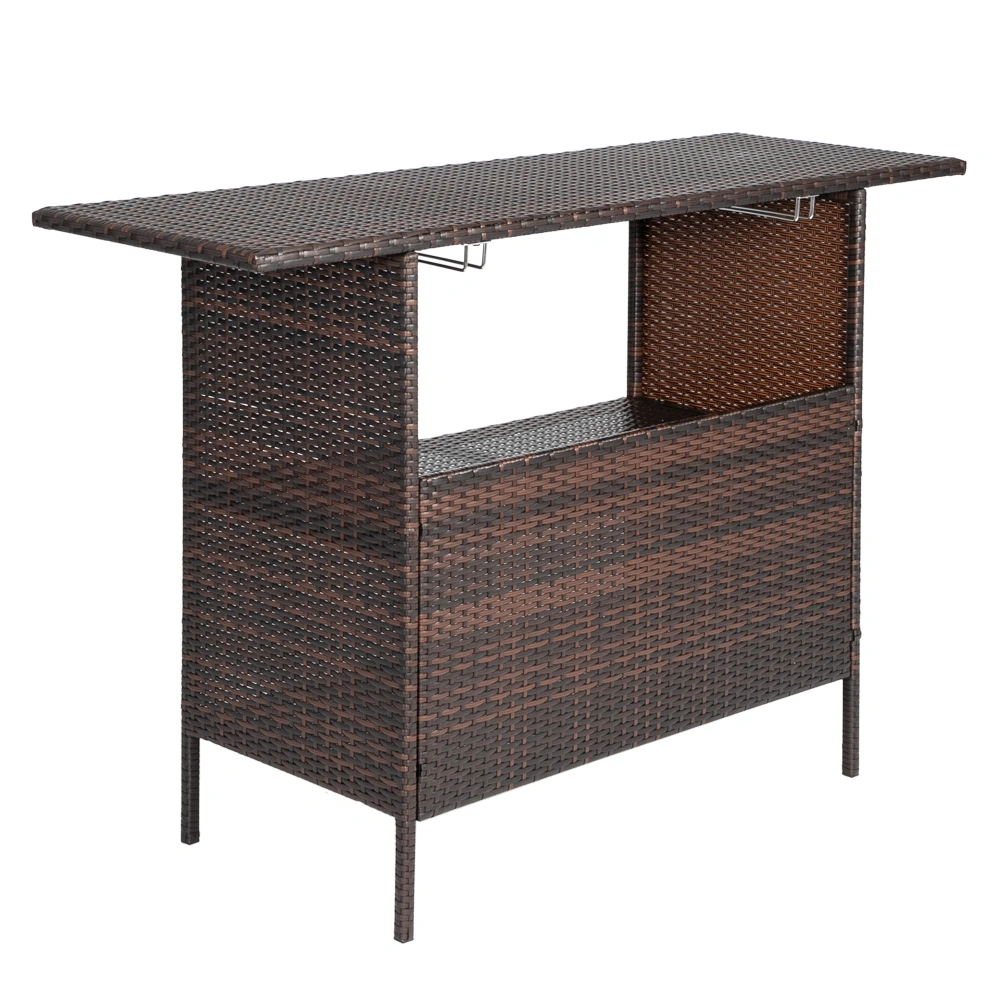 Modern Stylish And Beautiful Bar Table Brown Gradient view 9