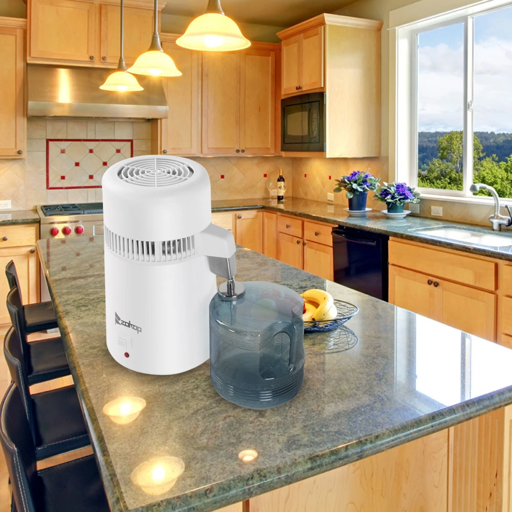 4L Countertop Water Distiller Machine for Home, Stainless Steel Electric Pure Water Maker view 2