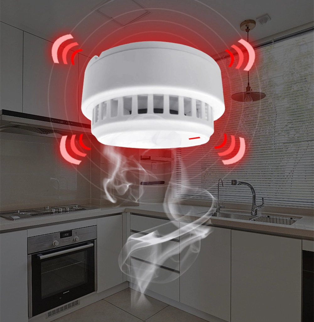 (2 Pack)Smoke Alarm Detector Home Fire Safety Sensor Alert Battery Included (products W/ battery,US Logistics For DHL Ground/ Fedex Ground. TK/TMEU only For self-pickup, self-pickup Cannot use USPS) view 7