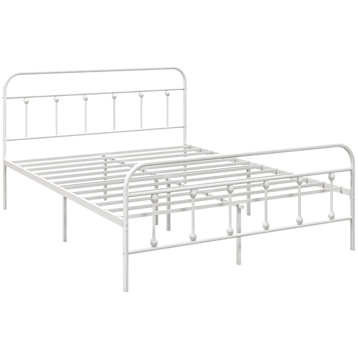 Sturdy 140cm Metal Bed Frame - Modern Platform Design with Support view 3