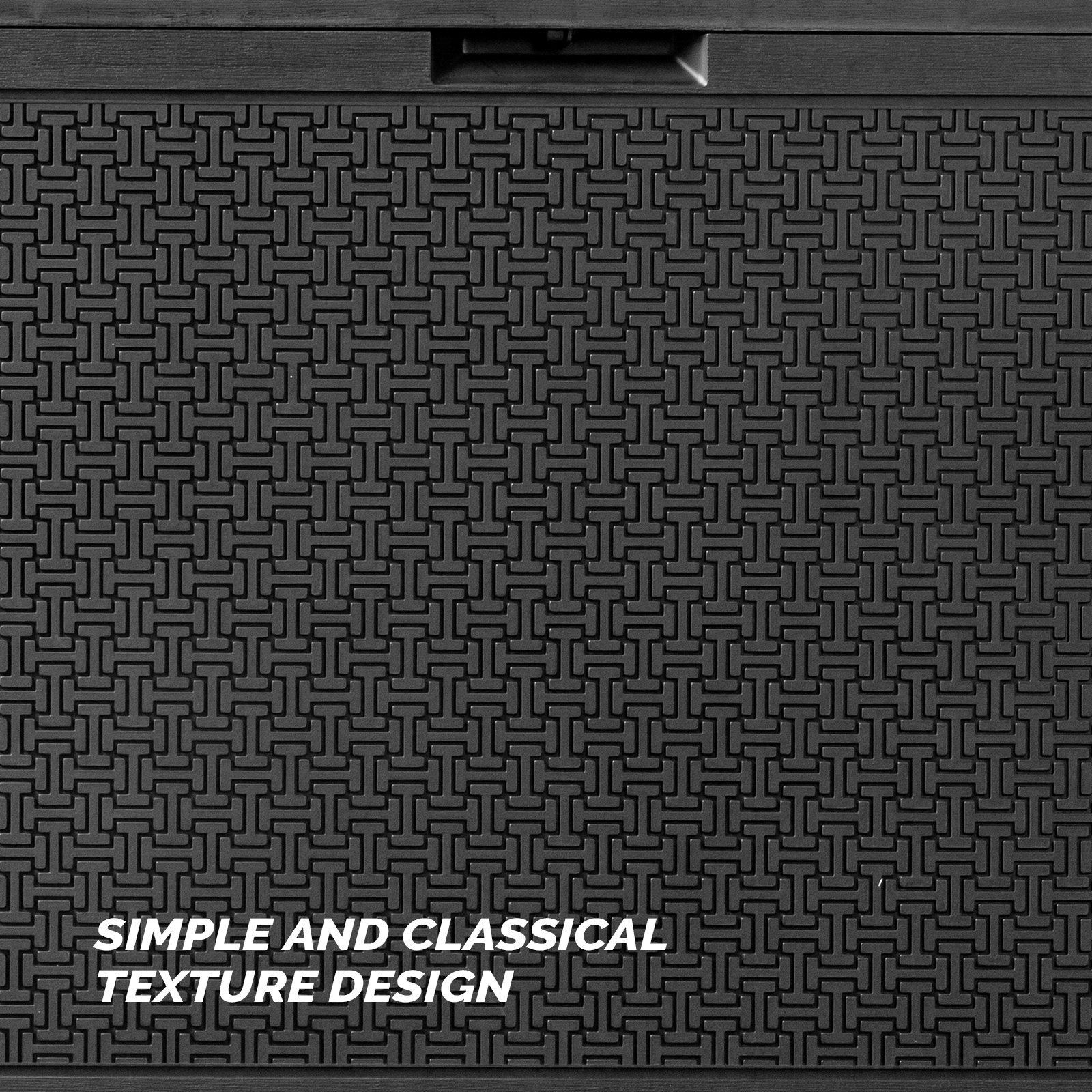 90gal Outdoor Garden Plastic Storage Deck Box Chest Tools Cushions Toys Lockable Seat view 8