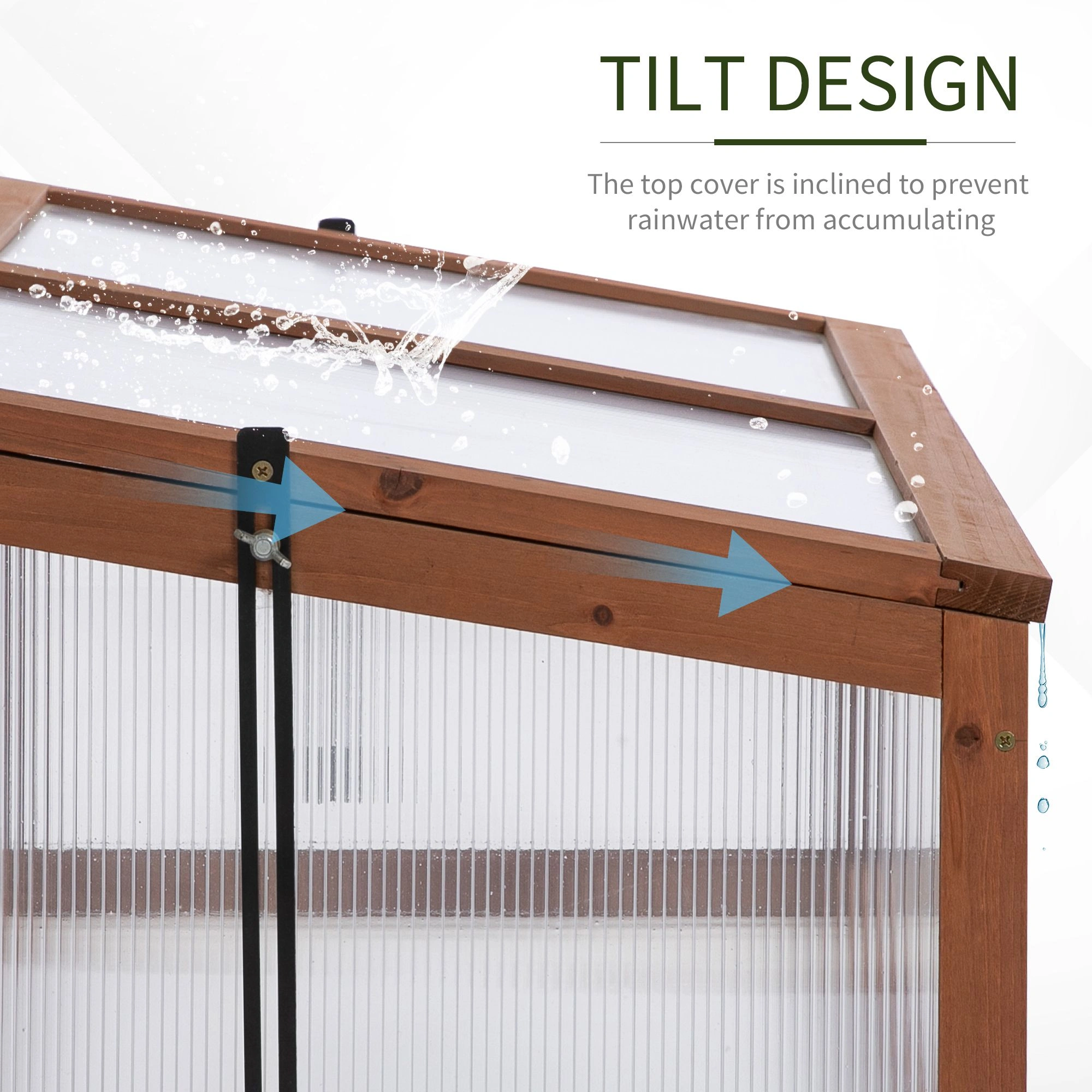 Wooden Cold Frame Greenhouse view 3