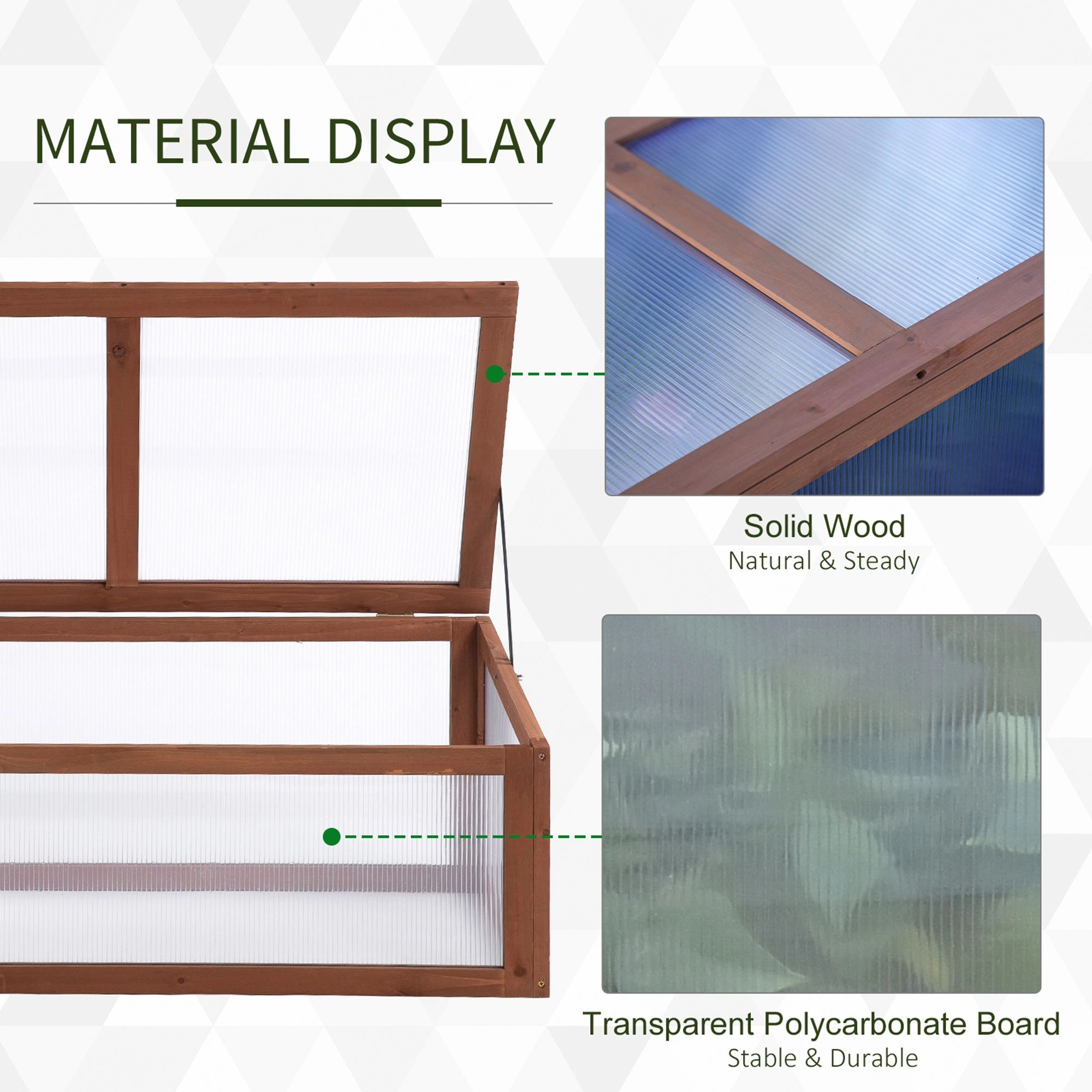 Wooden Cold Frame Greenhouse view 4