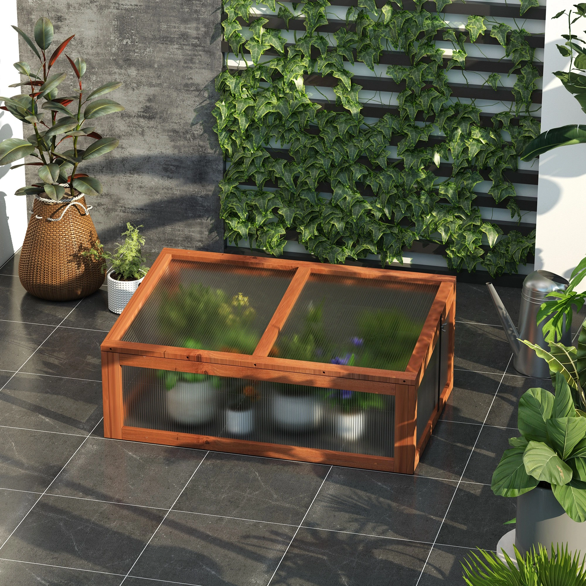 Wooden Cold Frame Greenhouse view 7