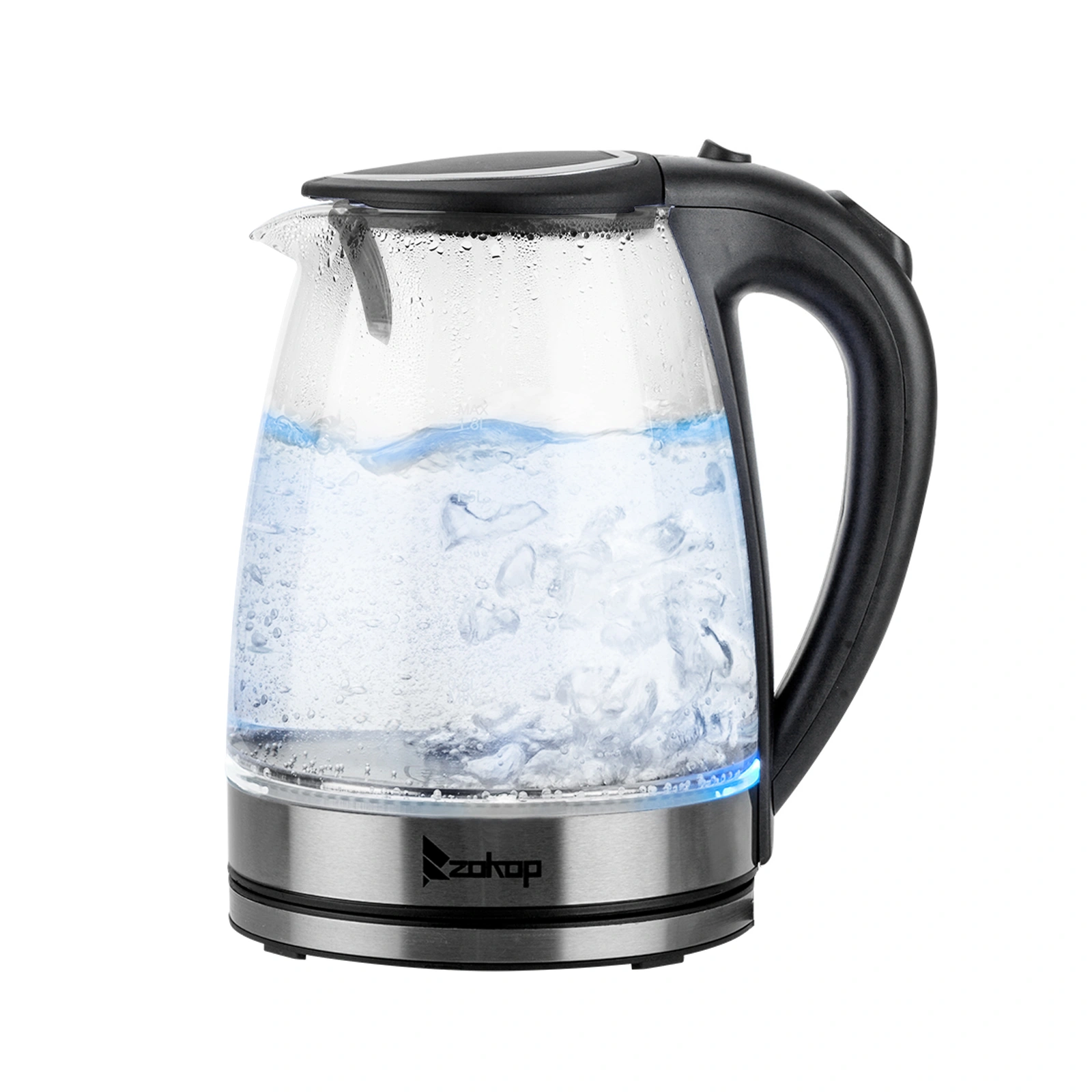HD-1857-A 2200W 1.8L Electric Glass Kettle with EU Plug Fast Boiling Water Heater