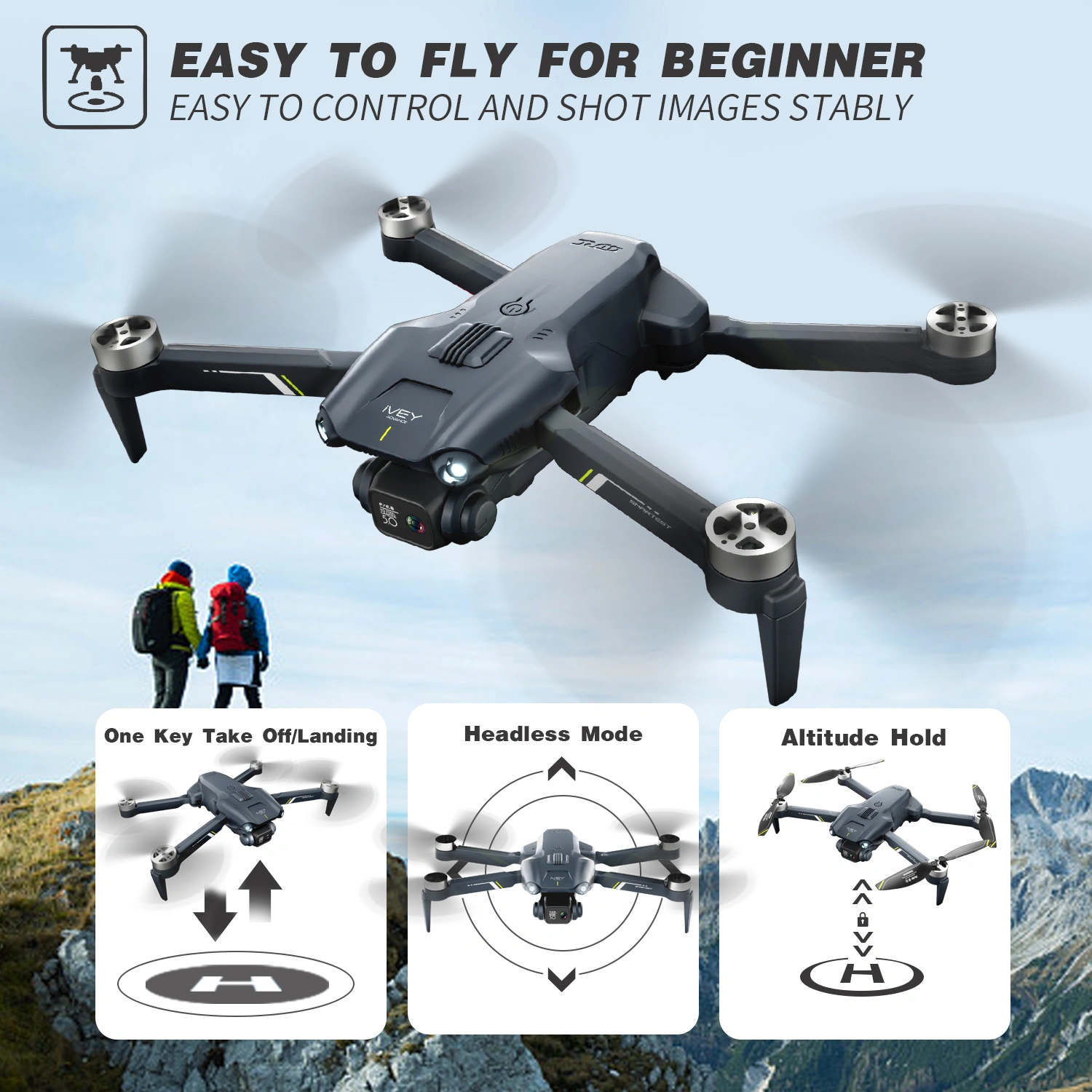 2026 2 Battery V13 RC Drone 6K HD Dual Camera WiFi FPV Foldable Quadcopter Camera Drone ,Logistic is randomly sent by UPS/USPS/GOFO/UNI/FEDEX view 5