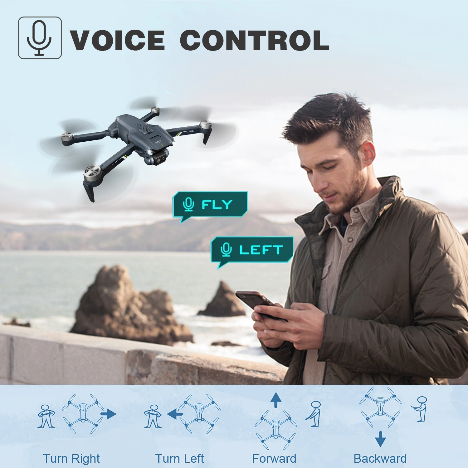 2026 2 Battery V13 RC Drone 6K HD Dual Camera WiFi FPV Foldable Quadcopter Camera Drone ,Logistic is randomly sent by UPS/USPS/GOFO/UNI/FEDEX view 6