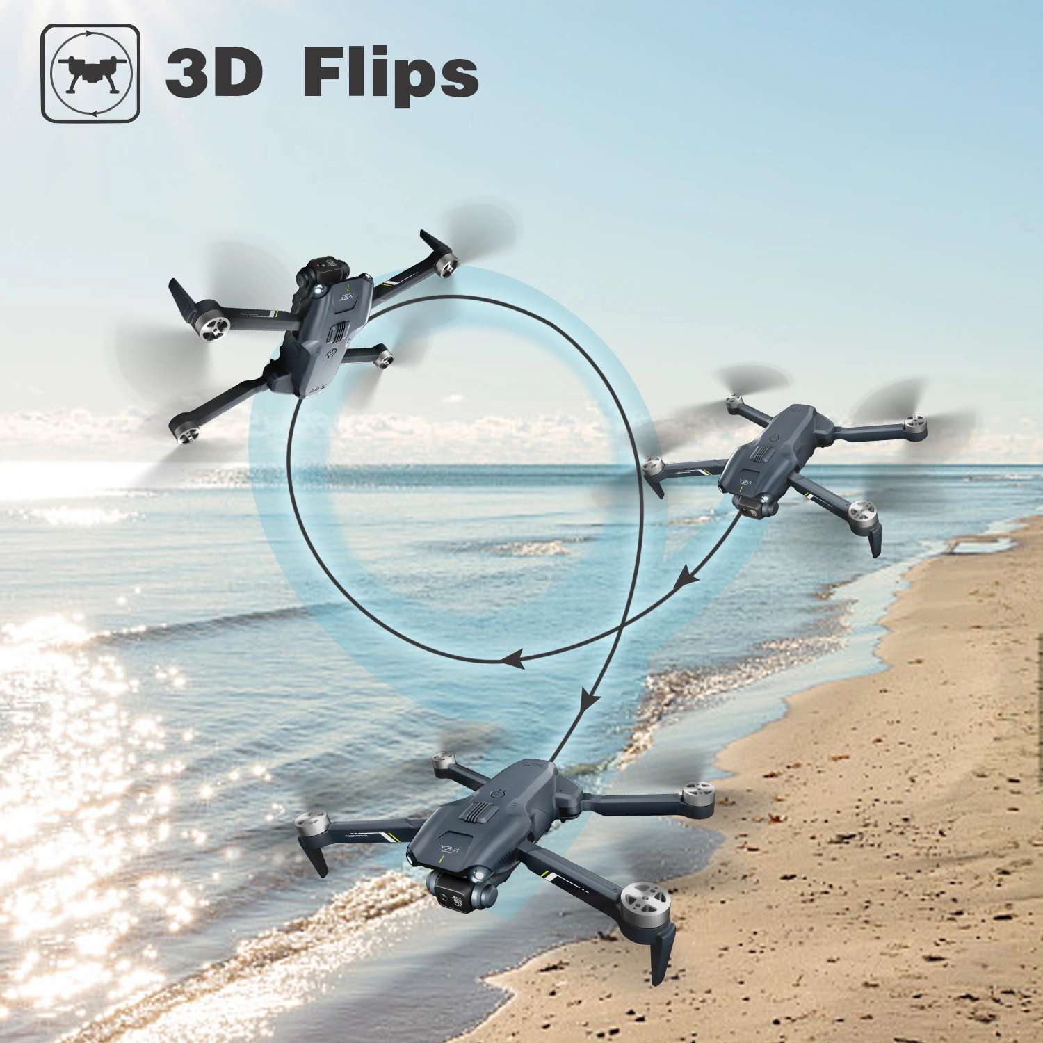 2026 2 Battery V13 RC Drone 6K HD Dual Camera WiFi FPV Foldable Quadcopter Camera Drone ,Logistic is randomly sent by UPS/USPS/GOFO/UNI/FEDEX view 7
