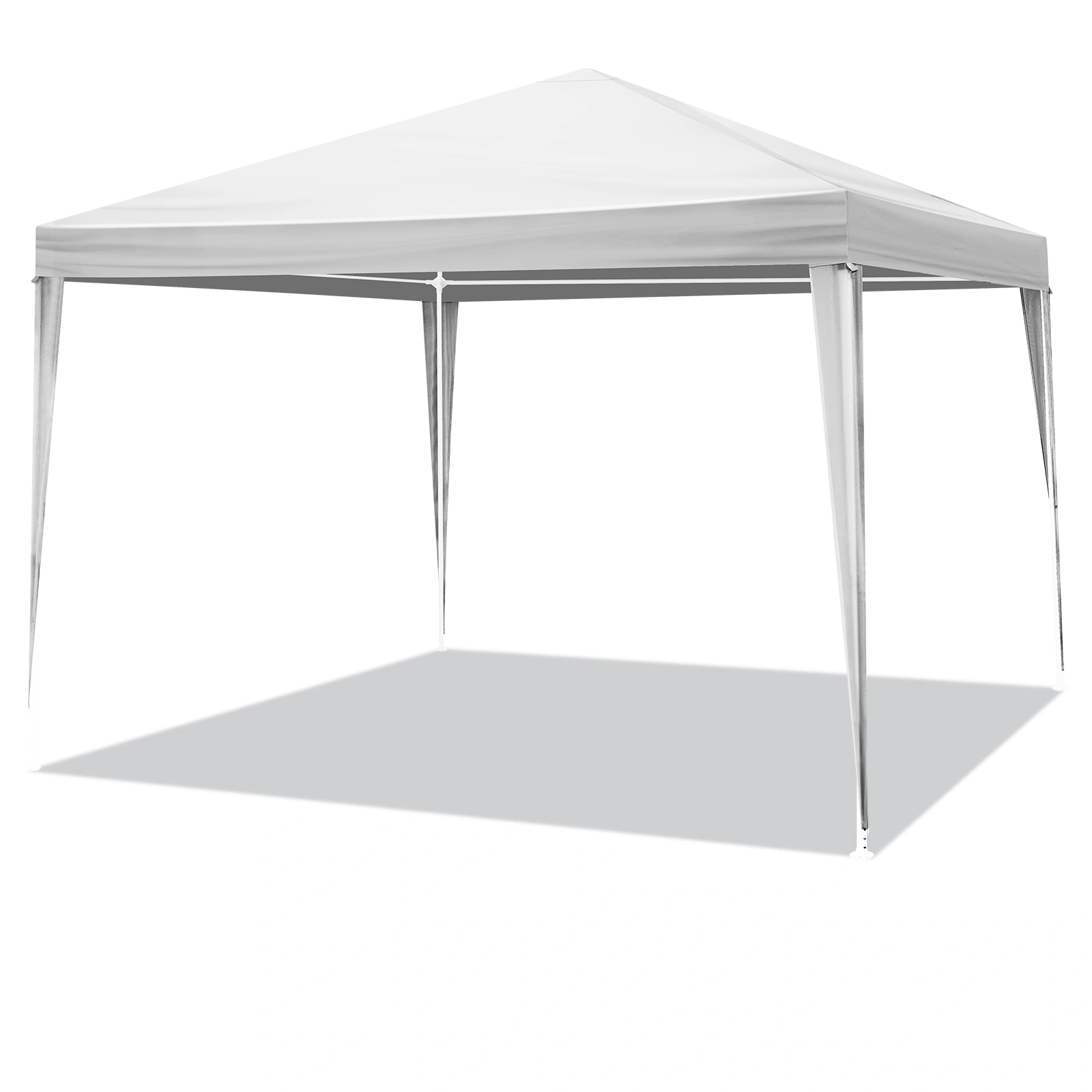 3x3m Three Sides Waterproof Tent with Spiral Tubes - White view 2