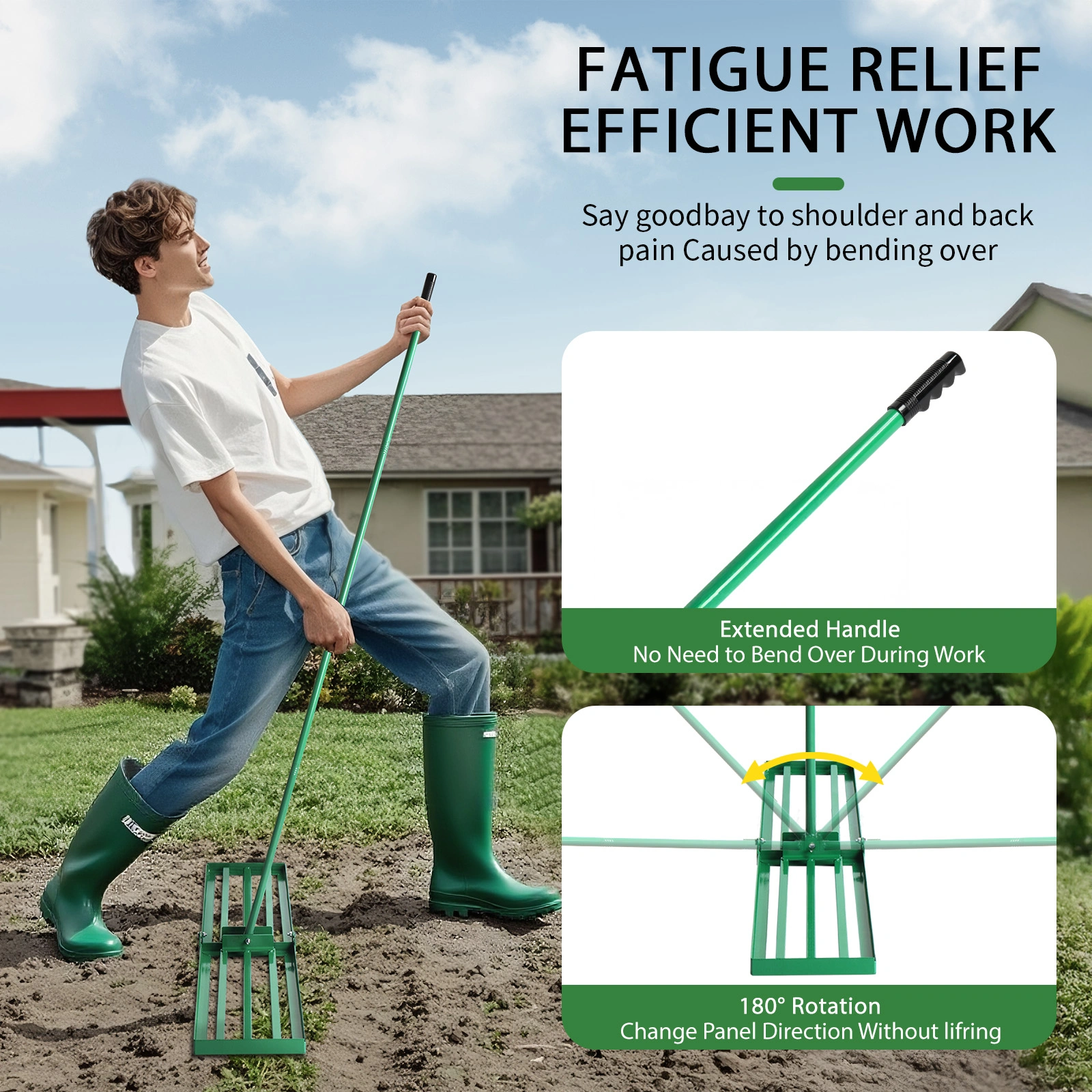 36*9.8*75inch Lawn Leveling Rake view 10