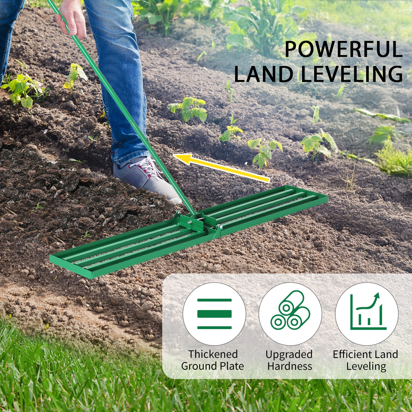 36*9.8*75inch Lawn Leveling Rake view 9