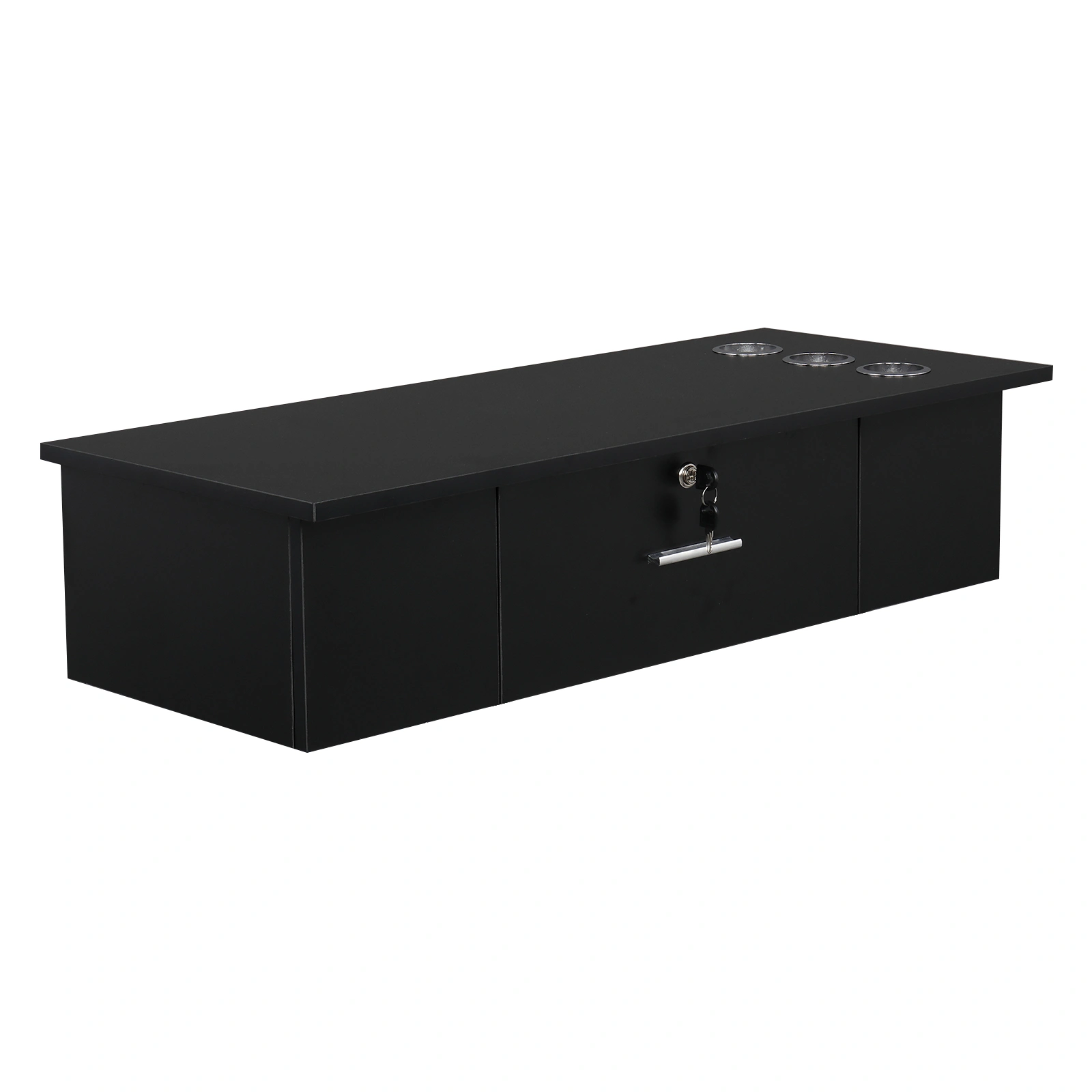 Classic Salon Wall Mount Styling Station Beauty Salon Spa Locking Cabinet Black view 13
