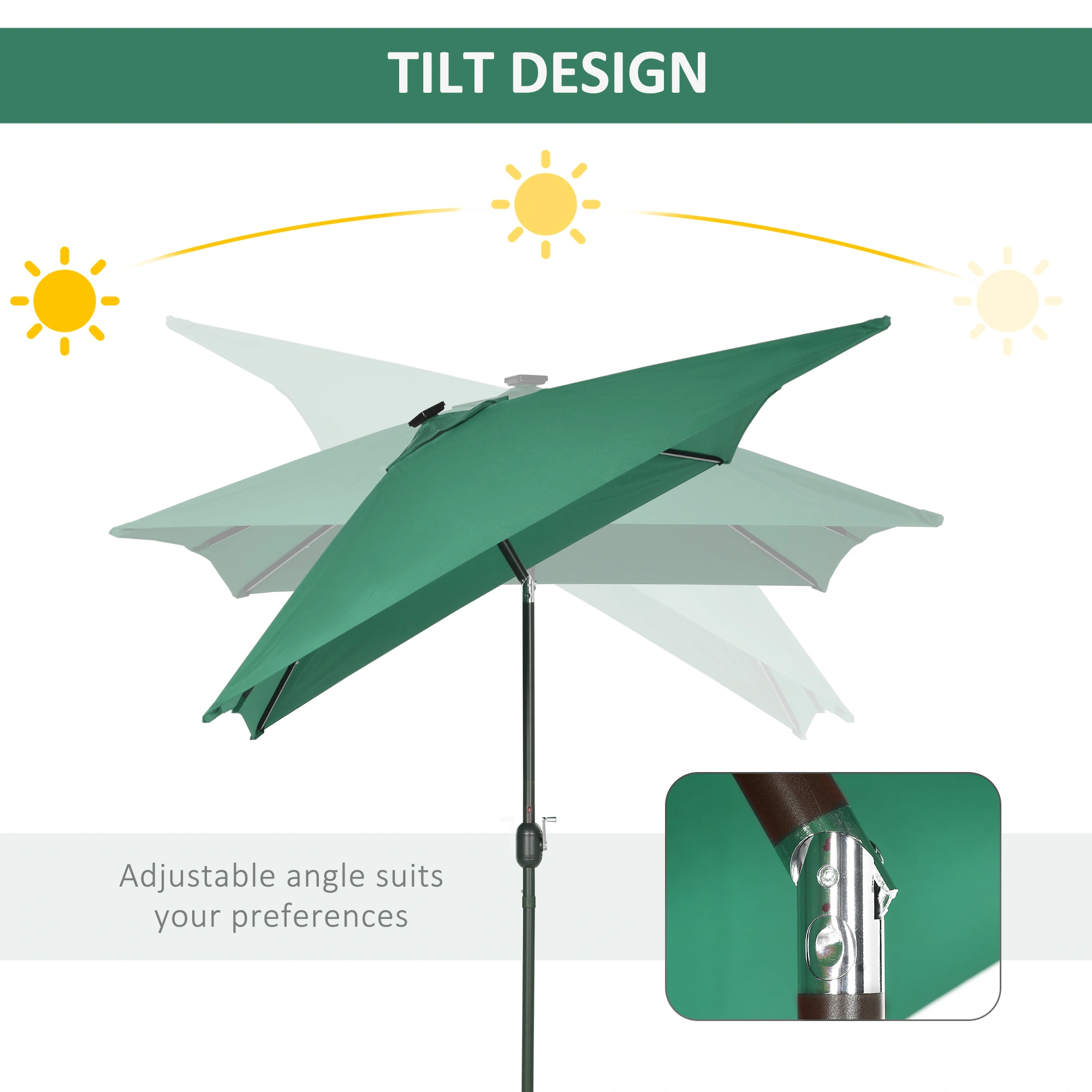 Wall Mounted Umbrella Stand - Indoor Outdoor Umbrella Hook Holder Heavy Duty Metal view 3