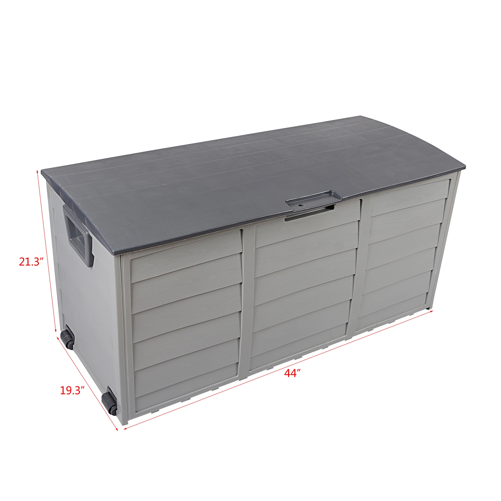 75gal 260L Outdoor Garden Plastic Storage Deck Box Chest Tools Cushions Toys Lockable Seat view 11