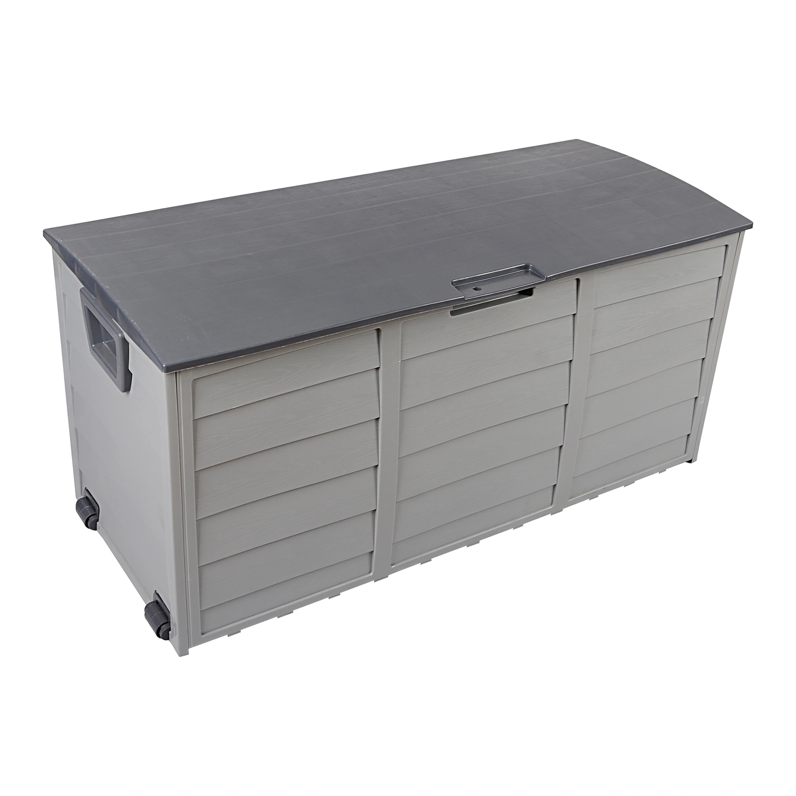 75gal 260L Outdoor Garden Plastic Storage Deck Box Chest Tools Cushions Toys Lockable Seat view 3