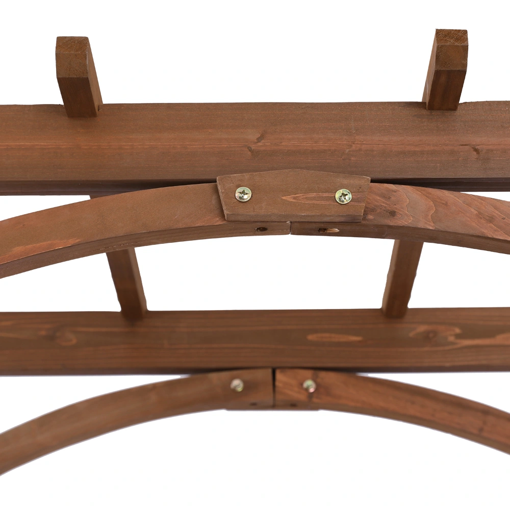 Beautiful And Practical Garden Arch Dark Brown view 21