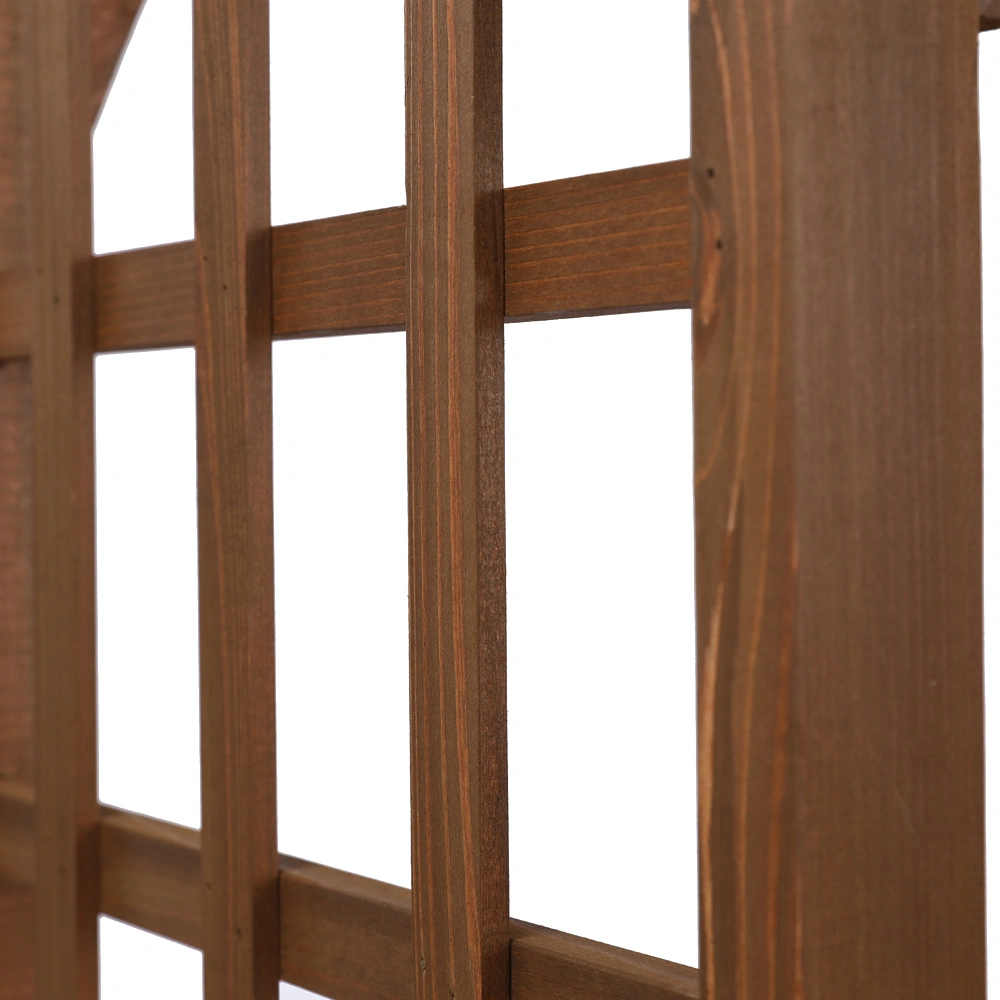 Beautiful And Practical Garden Arch Dark Brown view 26