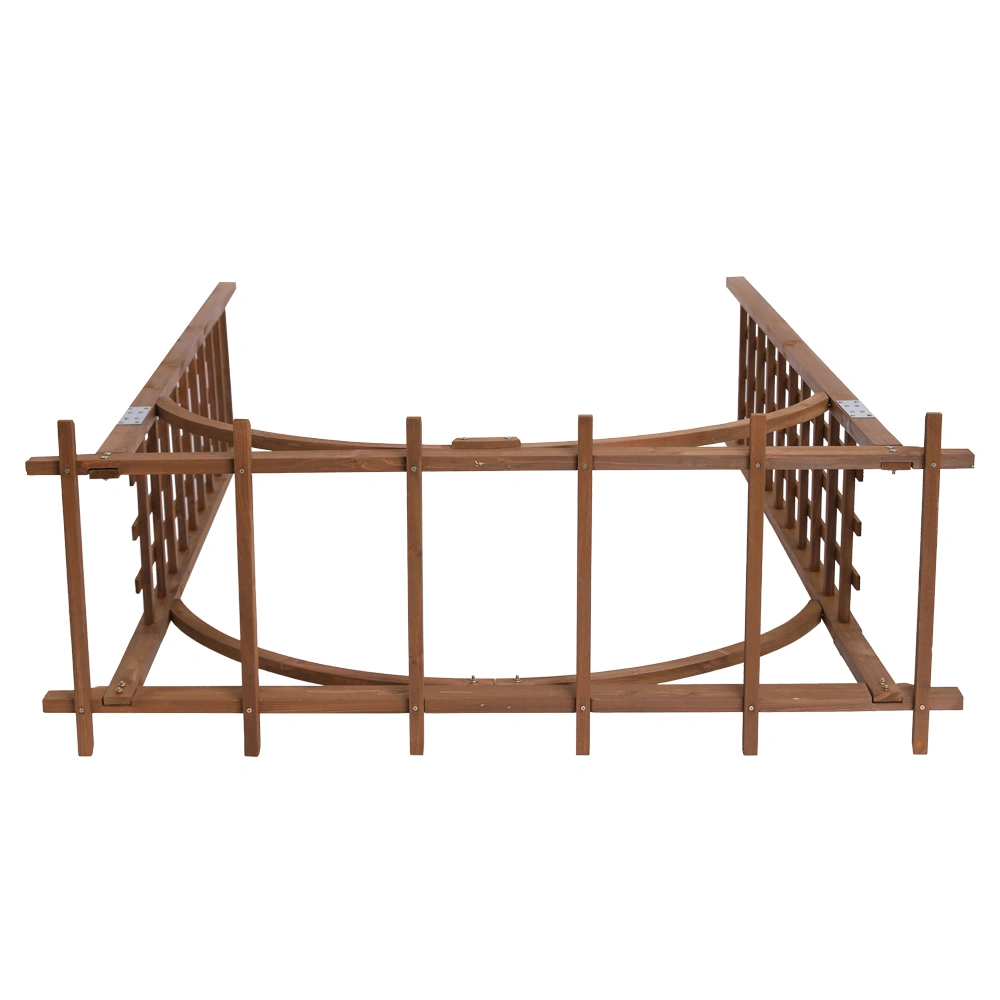 Beautiful And Practical Garden Arch Dark Brown view 7