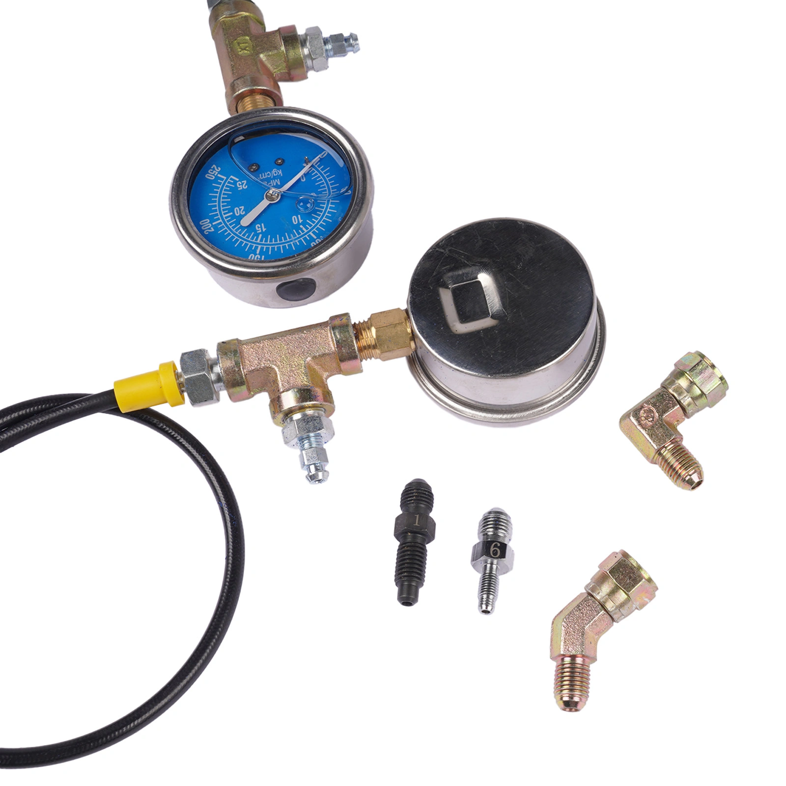 0-3500PSI ABS Hydraulic Oil Pressure Gauge Kit Brake System Test Diagnostic Tool view 8