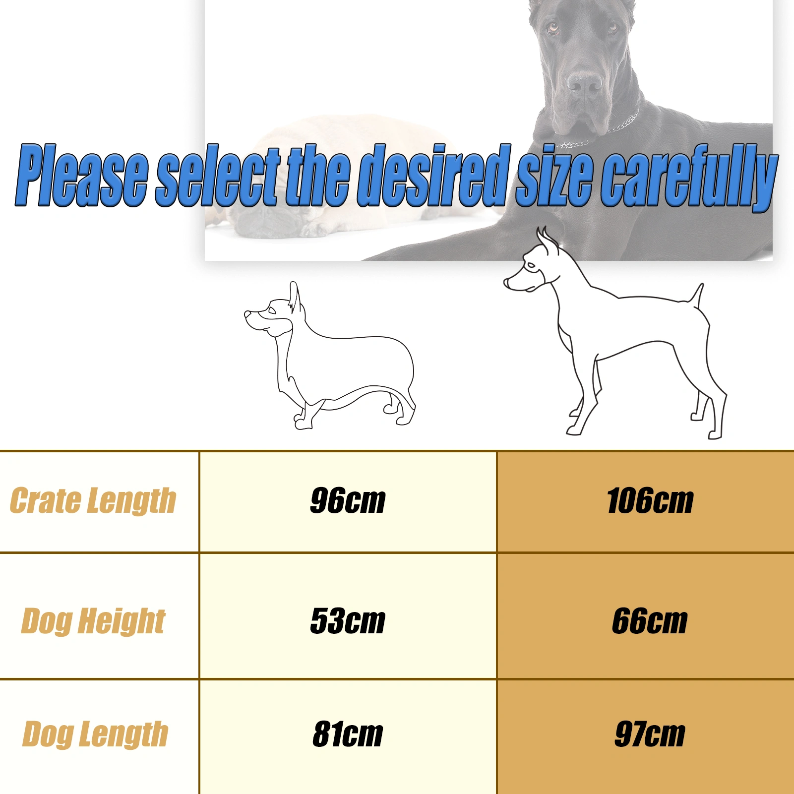 Große Hundekiste Heavy Duty - Legierter Stahl Hundezwinger mit abschließbaren Rollen, Doppel-Tür & stabilen Schlössern, Transportbox für Große Hunde view 3