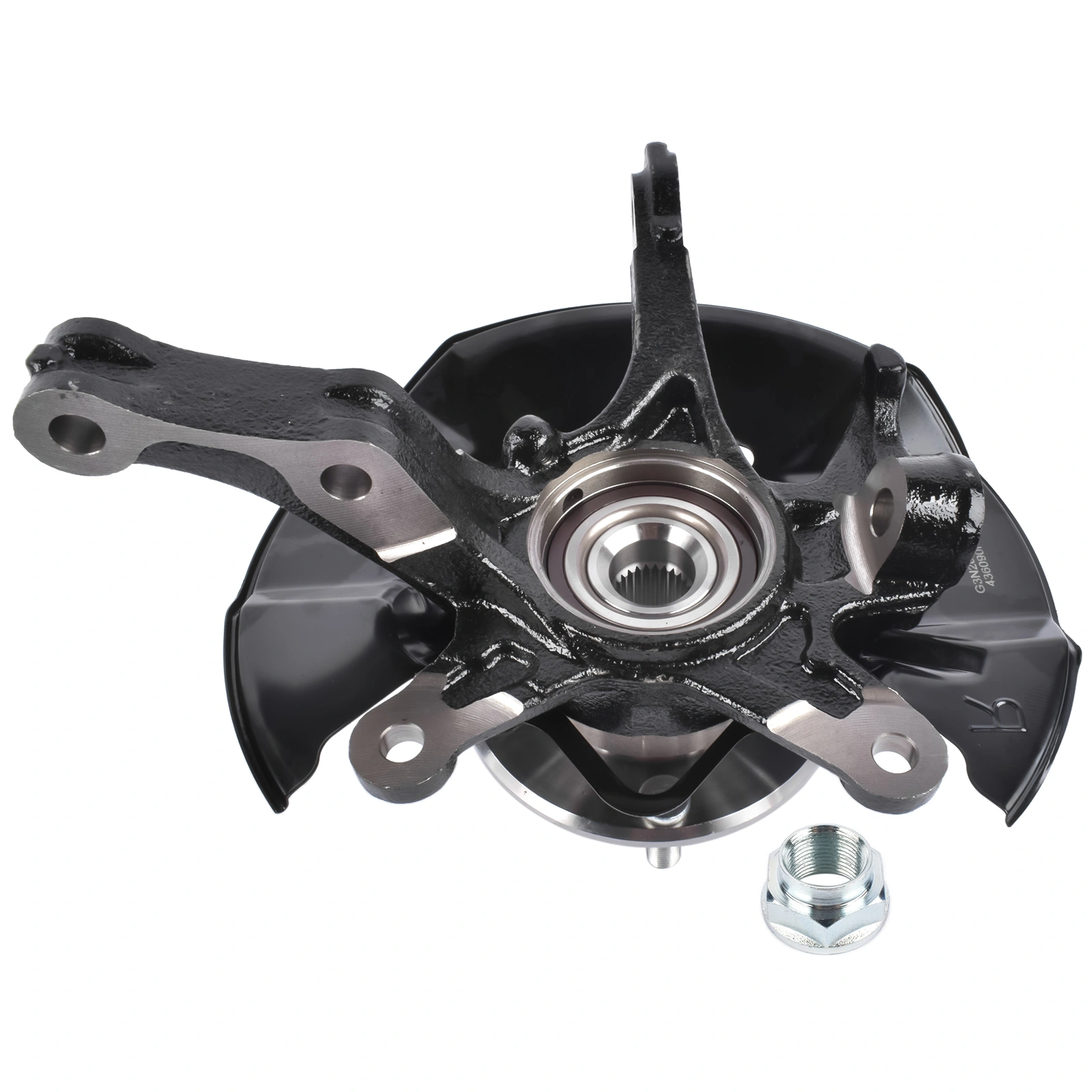 Front Right Steering Knuckle & Hub Bearing Assy Replacement for Honda Civic 2012 L4 1.5 1.8L view 4