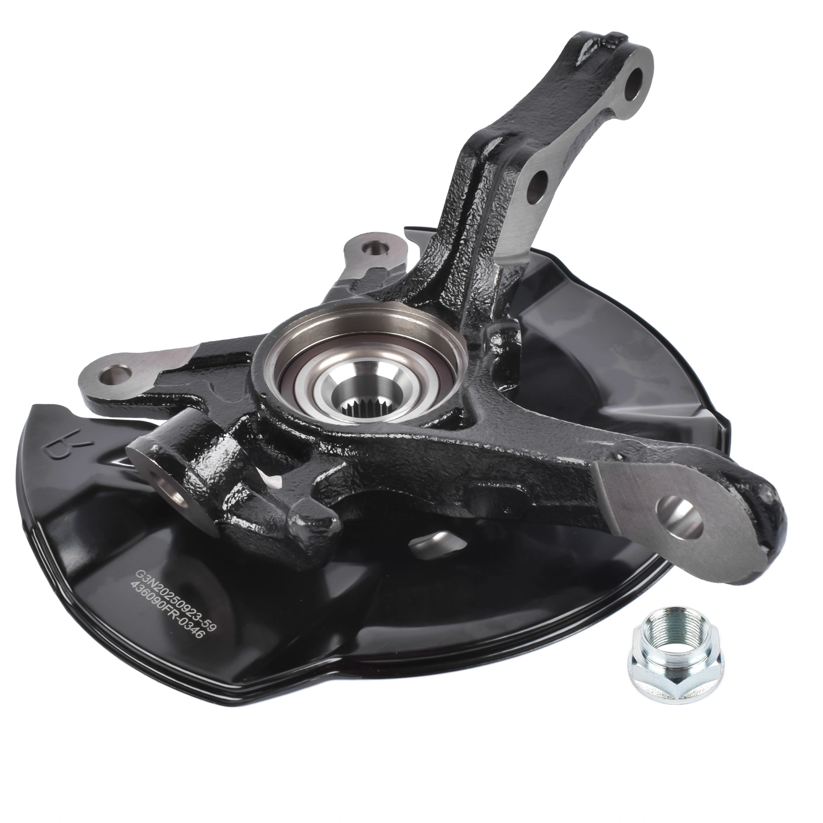 Front Right Steering Knuckle & Hub Bearing Assy Replacement for Honda Civic 2012 L4 1.5 1.8L view 6