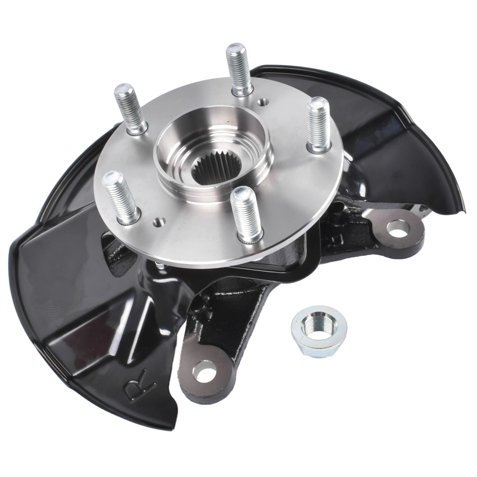 Front Right Steering Knuckle & Hub Bearing Assy Replacement for Honda Civic 2012 L4 1.5 1.8L view 8
