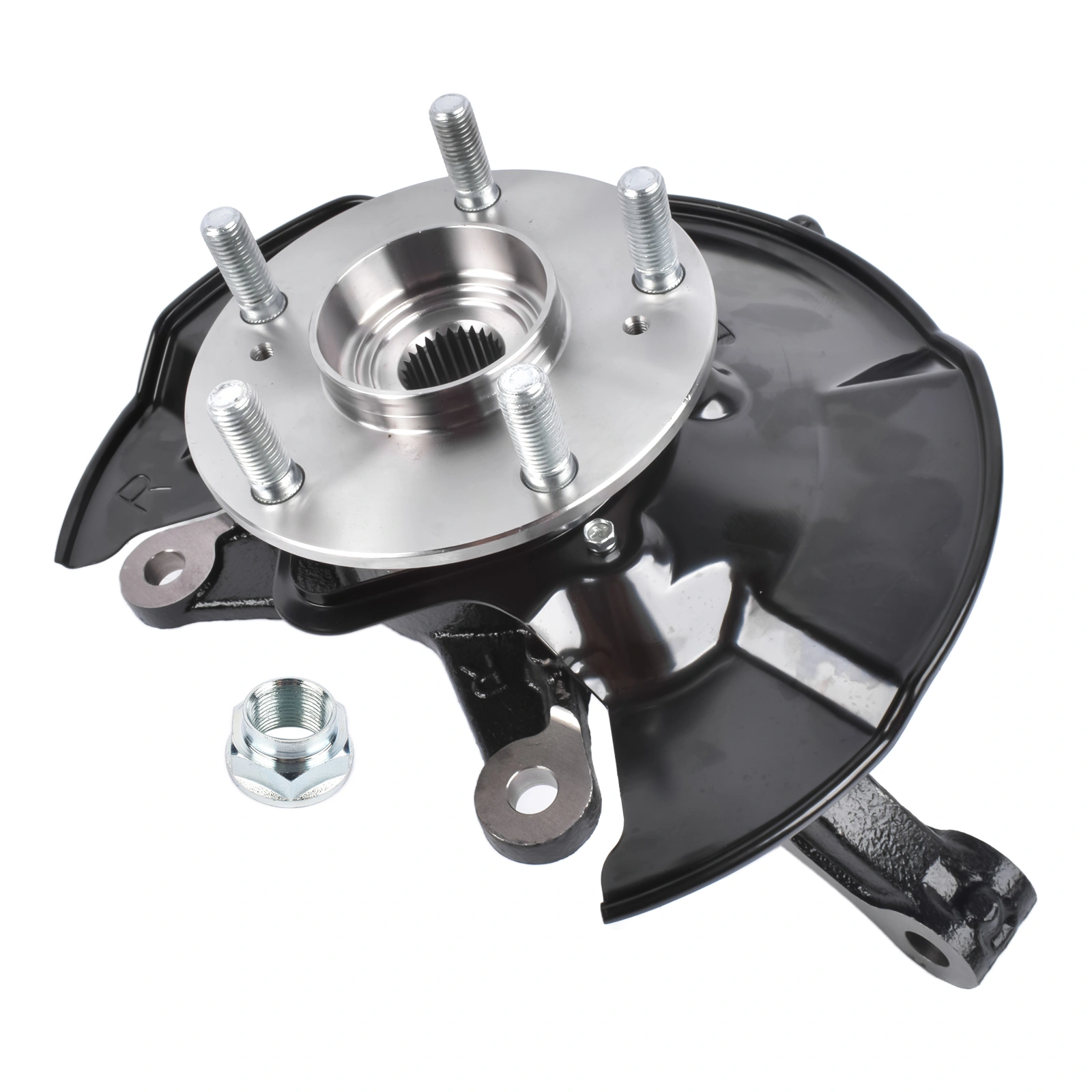 Front Right Steering Knuckle & Hub Bearing Assy Replacement for Honda Civic 2012 L4 1.5 1.8L view 9