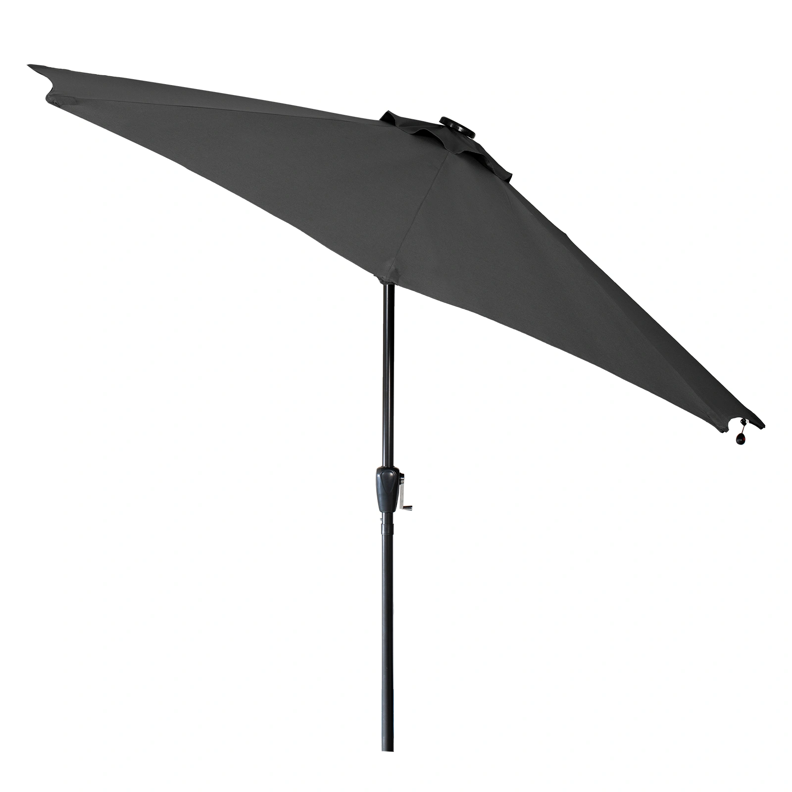 7M Garden Parasol Solar LED Lights, 8 Ribs Patio Umbrella, Crank Tilt UV Outdoor Sunshade view 3