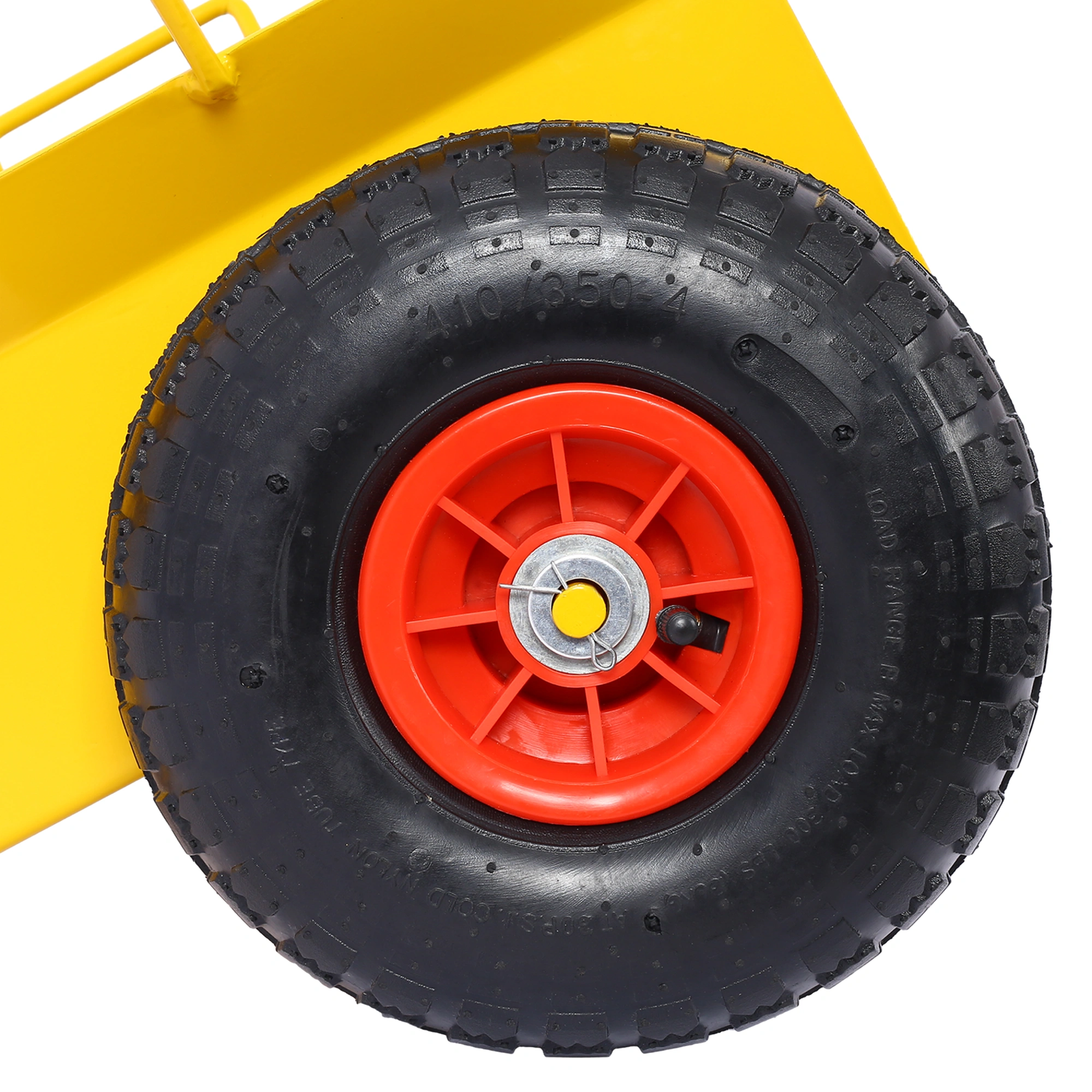 Heavy Duty Panel Dolly Slab Dolly with Handle & 2 10" Peneumatic Tires Wheels 600LBS Load Capacity for Drywall Sheet Heavy Appliance & Material Handling All Terrain Moving Cart Panel Dolly - Yellow view 11