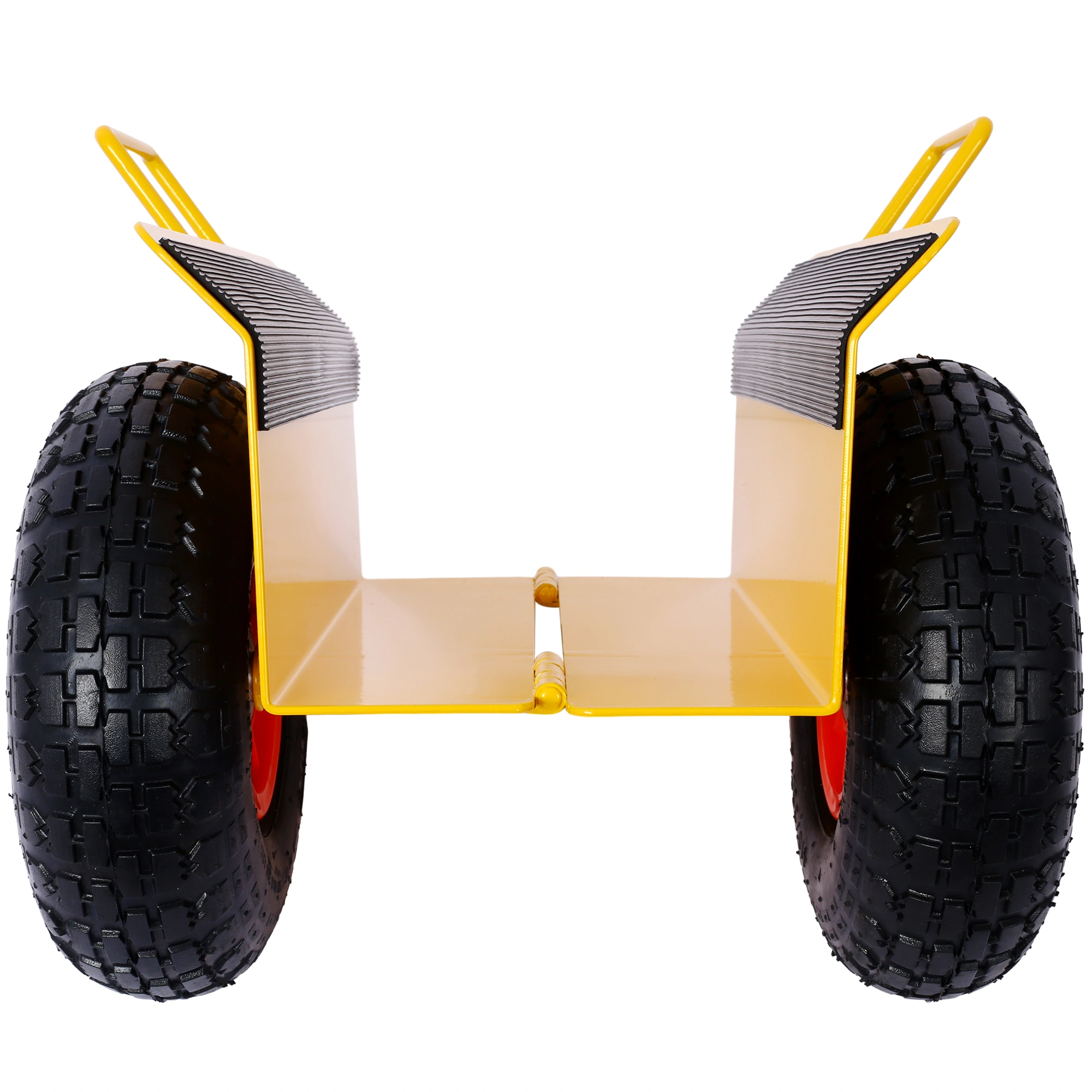 Heavy Duty Panel Dolly Slab Dolly with Handle & 2 10" Peneumatic Tires Wheels 600LBS Load Capacity for Drywall Sheet Heavy Appliance & Material Handling All Terrain Moving Cart Panel Dolly - Yellow view 16