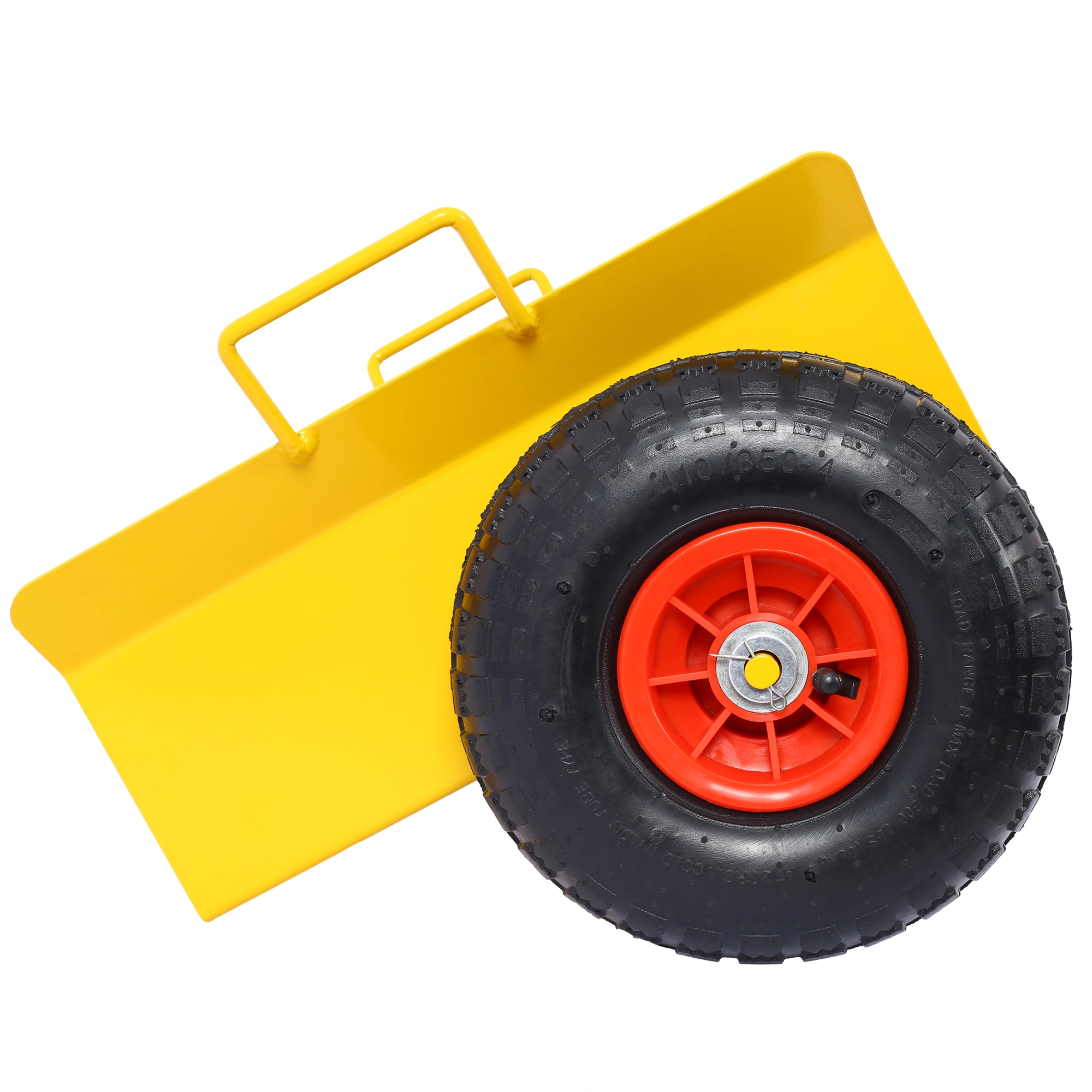 Heavy Duty Panel Dolly Slab Dolly with Handle & 2 10" Peneumatic Tires Wheels 600LBS Load Capacity for Drywall Sheet Heavy Appliance & Material Handling All Terrain Moving Cart Panel Dolly - Yellow view 17
