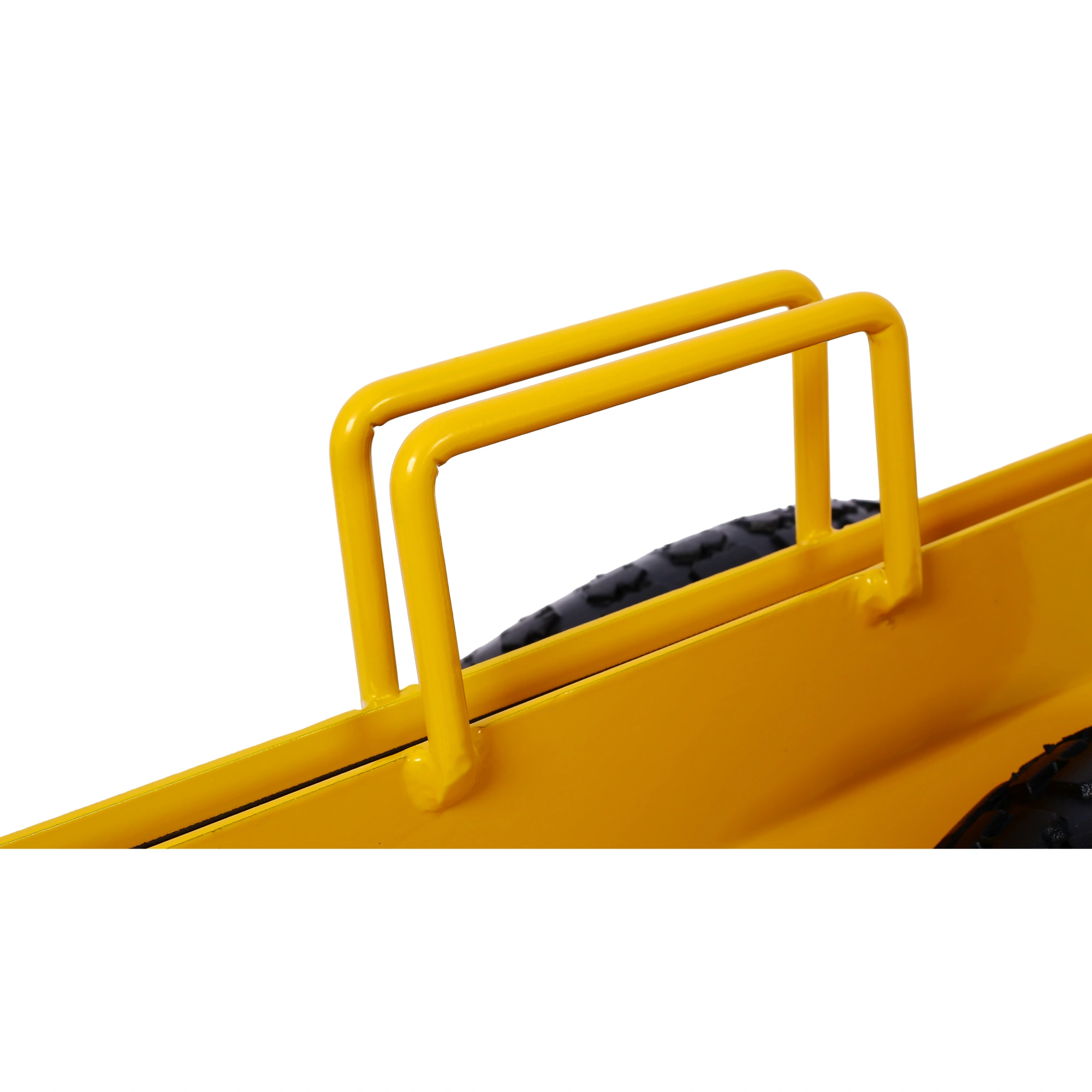 Heavy Duty Panel Dolly Slab Dolly with Handle & 2 10" Peneumatic Tires Wheels 600LBS Load Capacity for Drywall Sheet Heavy Appliance & Material Handling All Terrain Moving Cart Panel Dolly - Yellow view 2