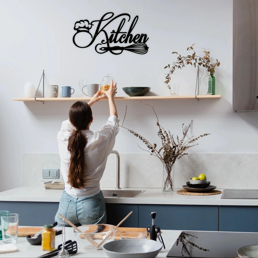 CIFbuy Vintage Farmhouse Metal Wall Art Sign for Kitchen Living Room Rustic Home Decor(TikTok, temu pick-up service) view 3