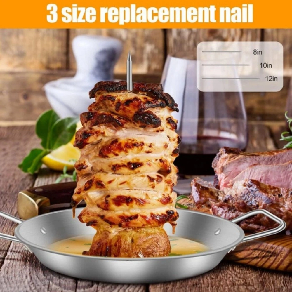 Al Pastor Skewer for Grill - Stainless Steel Vertical Skewer Brazilian 5088 view 3