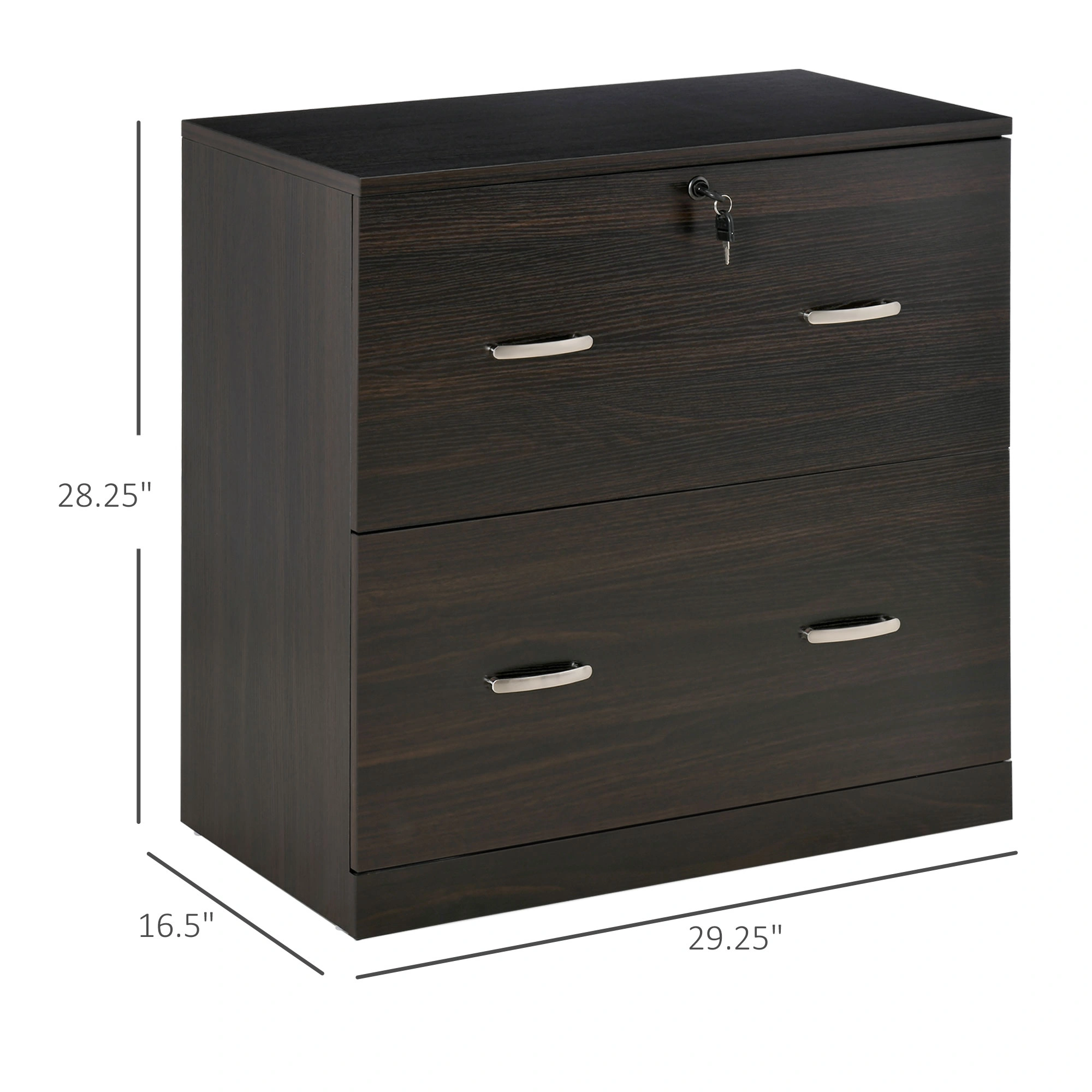 File Cabinet Locking Storage Drawer Organizer Metal Office Home Desktop Cube view 2