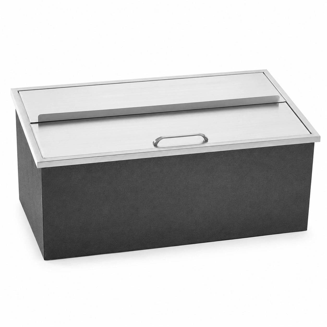 Drop-In Ice Chest, Stainless Steel Ice Storage Box with Sliding Lid and Drain Hose, Ice Bin for Chilled Wine, Beer, Beverage (36 x 18 x 14 Inches) view 7