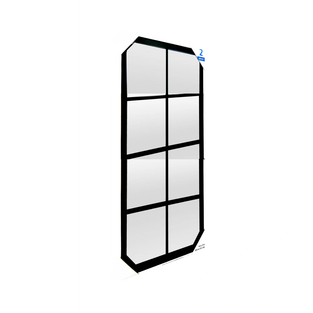 2-Pack 16x32 Black Framed Wall Mirrors, Large Rectangular Mirrors for Living Room Decor view 2