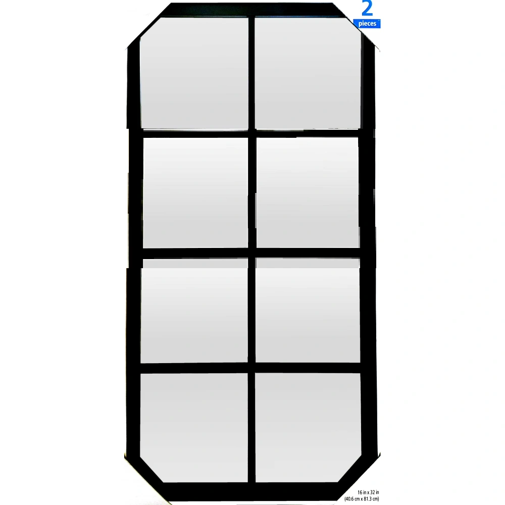 2-Pack 16x32 Black Framed Wall Mirrors, Large Rectangular Mirrors for Living Room Decor view 3