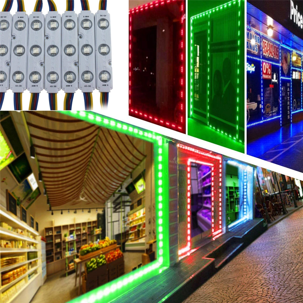 RGB SMD 5050 3 LED Strip Light Module 12V Sign Channel Letters Lamp with Controller for Store Window Display view 4
