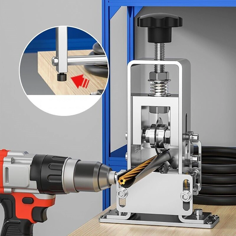 Manual Electric Wire Stripping Machine Cable Stripper Crank Scrap Copper Cutter Tool view 2