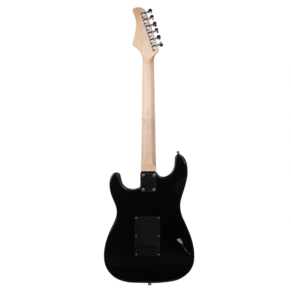 ST Stylish Electric Guitar with Black Pickguard Golden view 8