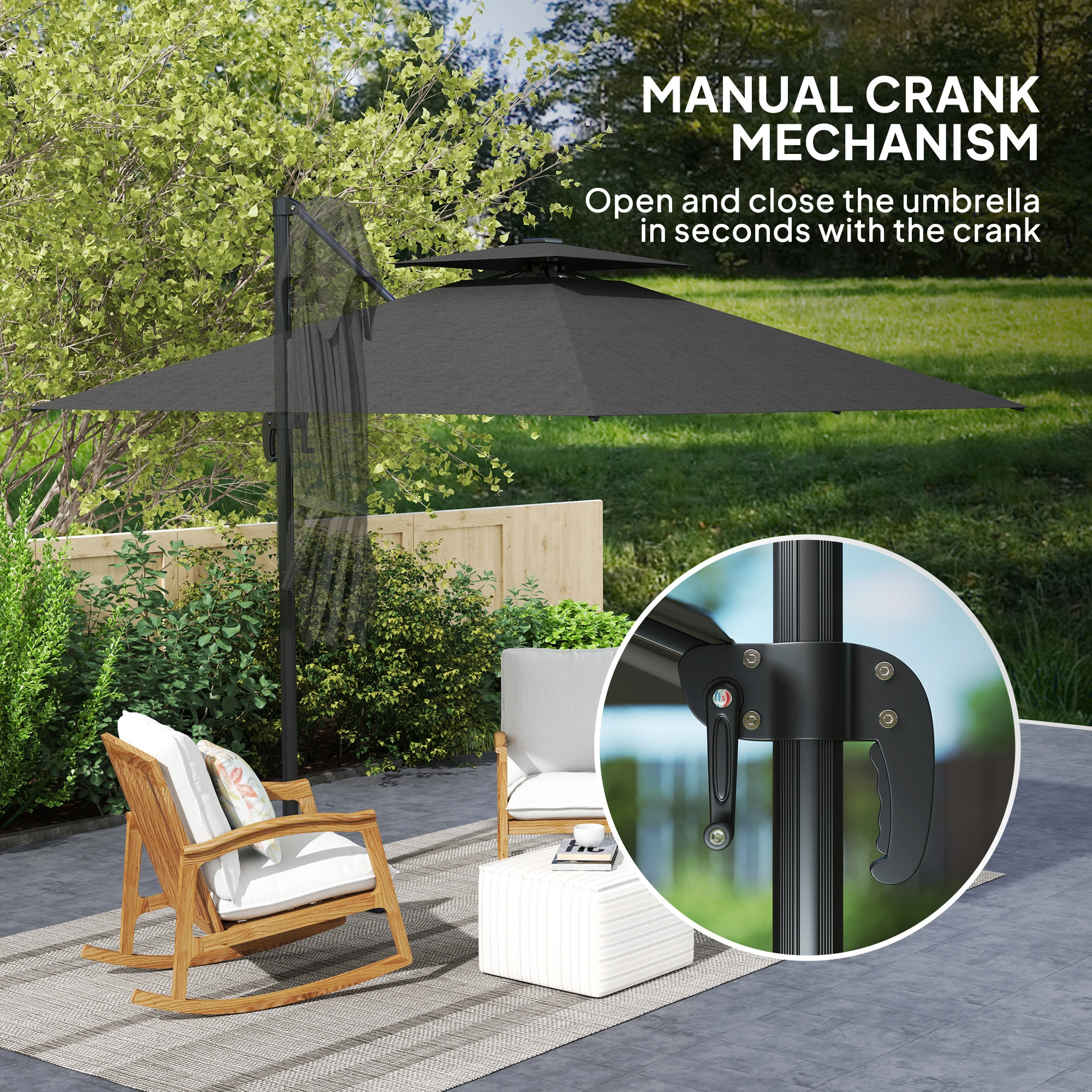 Premium Wall Mounted Umbrella Holder - Space Saving Entryway Storage with Key Hooks, Black Finish, Indoor/Outdoor Use view 2