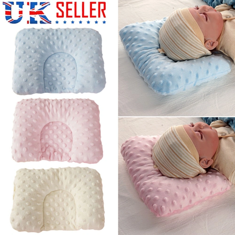Newborn Baby Pillow to Prevent Flat Head, Infant Anti Roll Side Sleeper Support Cushion for Safe Sleep