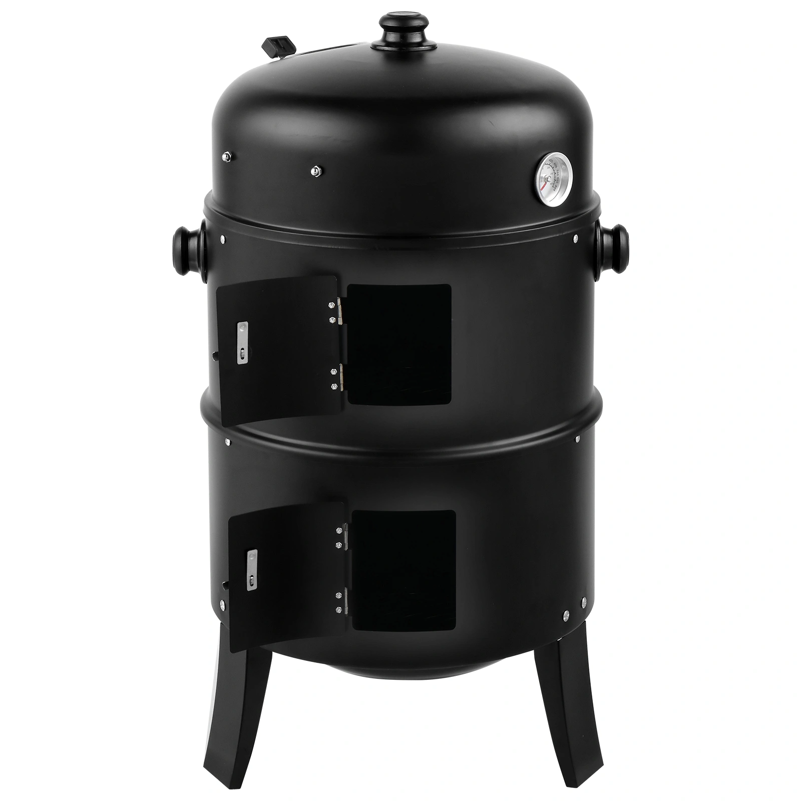80x41x48cm Iron Spray Smoker Carbon Grill Black Outdoor Barbecue Smoker with Adjustable Vent view 5