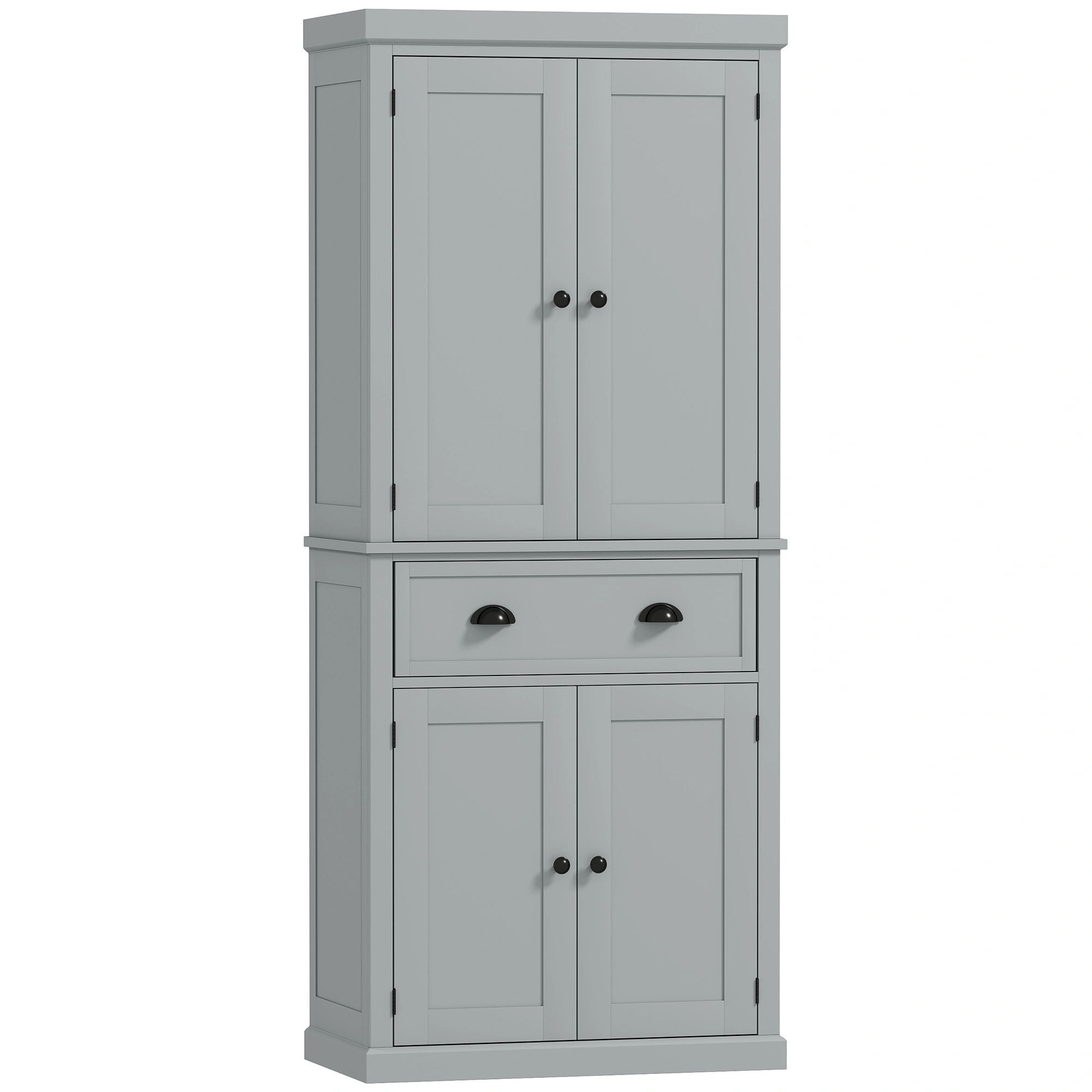 Kitchen Cabinet & Bathroom Vanity Storage Organizer with Doors - Freestanding Floor Model for Home Organization view 2