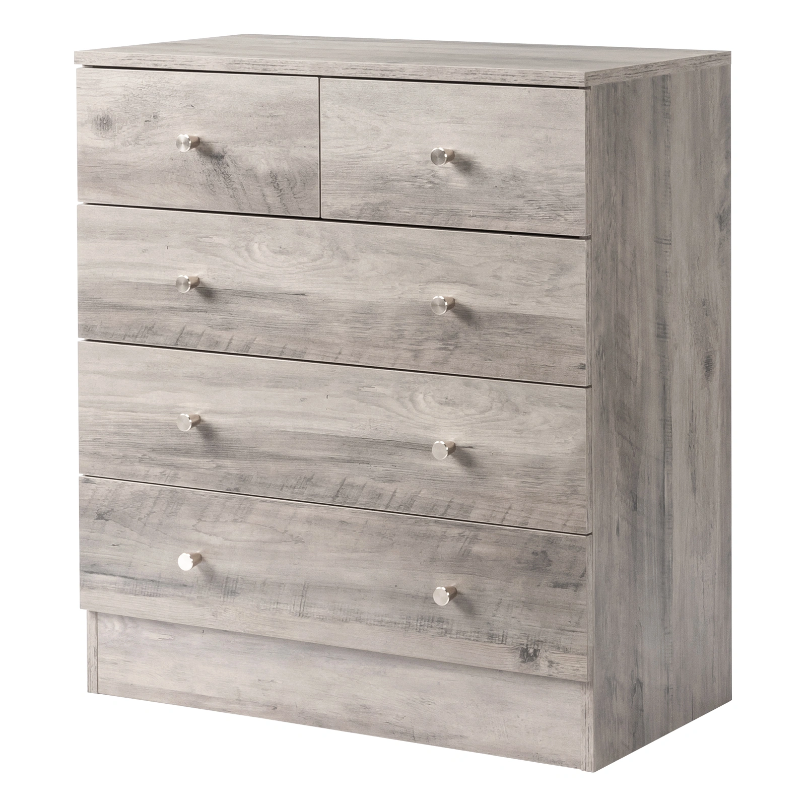 Modern Simple 5-Drawer Dresser Gray view 13