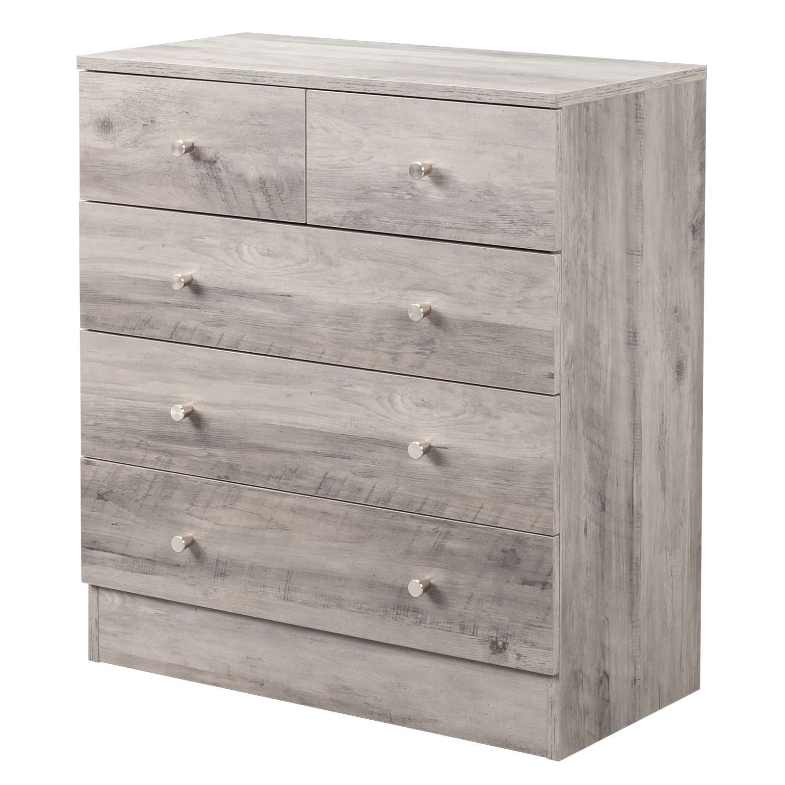 Modern Simple 5-Drawer Dresser Gray view 4