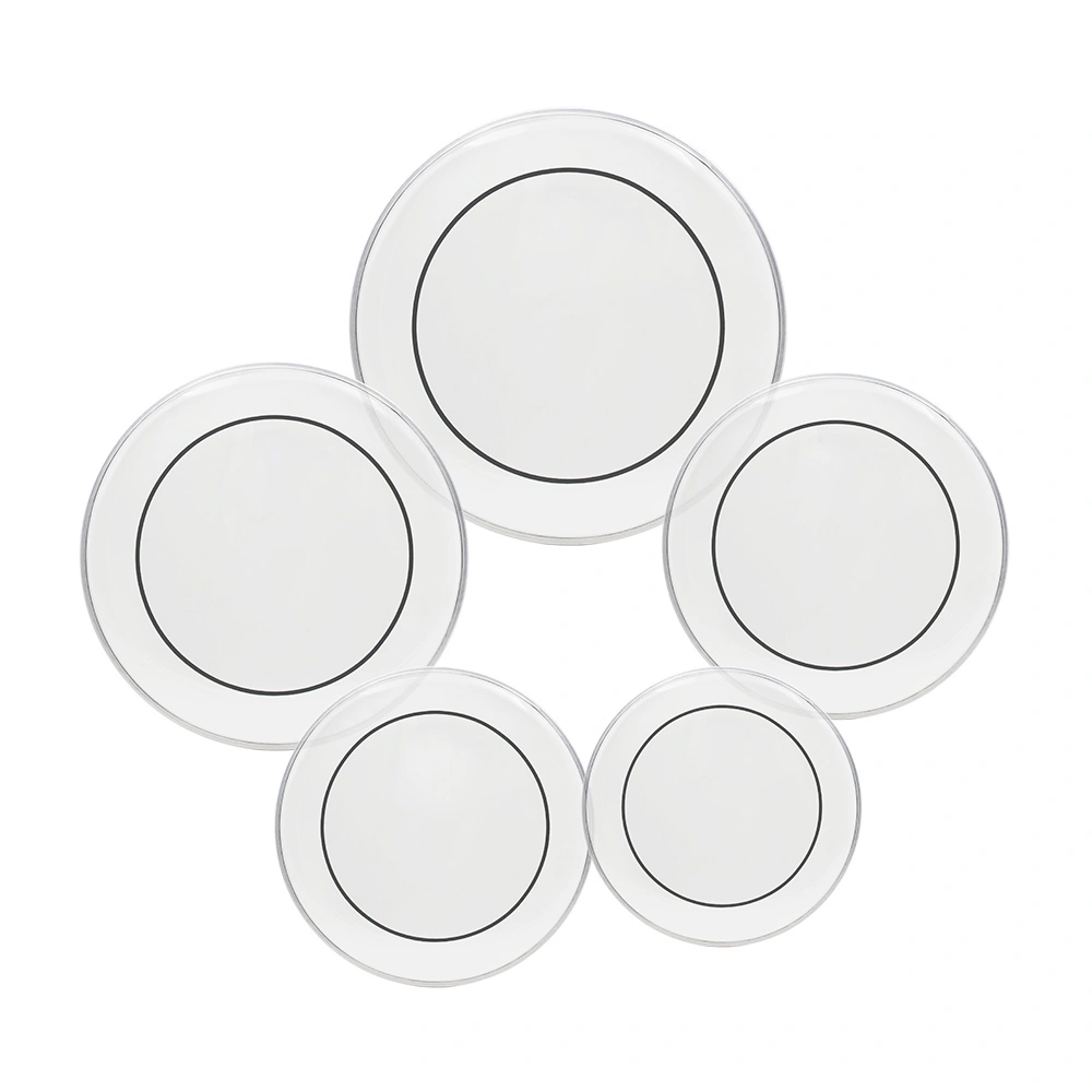 Drum Heads (22", 16", 14", 13", 12") Transparent view 2