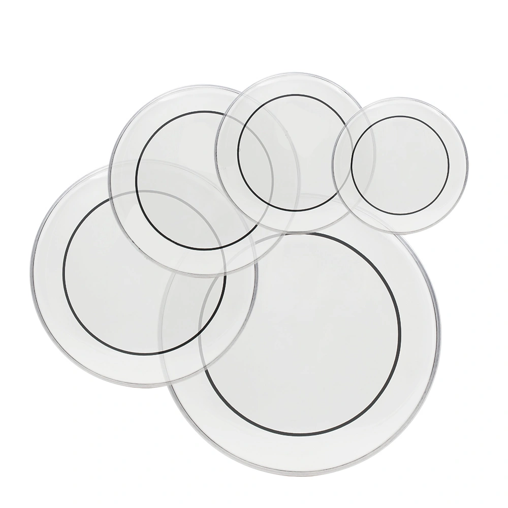 Drum Heads (22", 16", 14", 13", 12") Transparent view 4